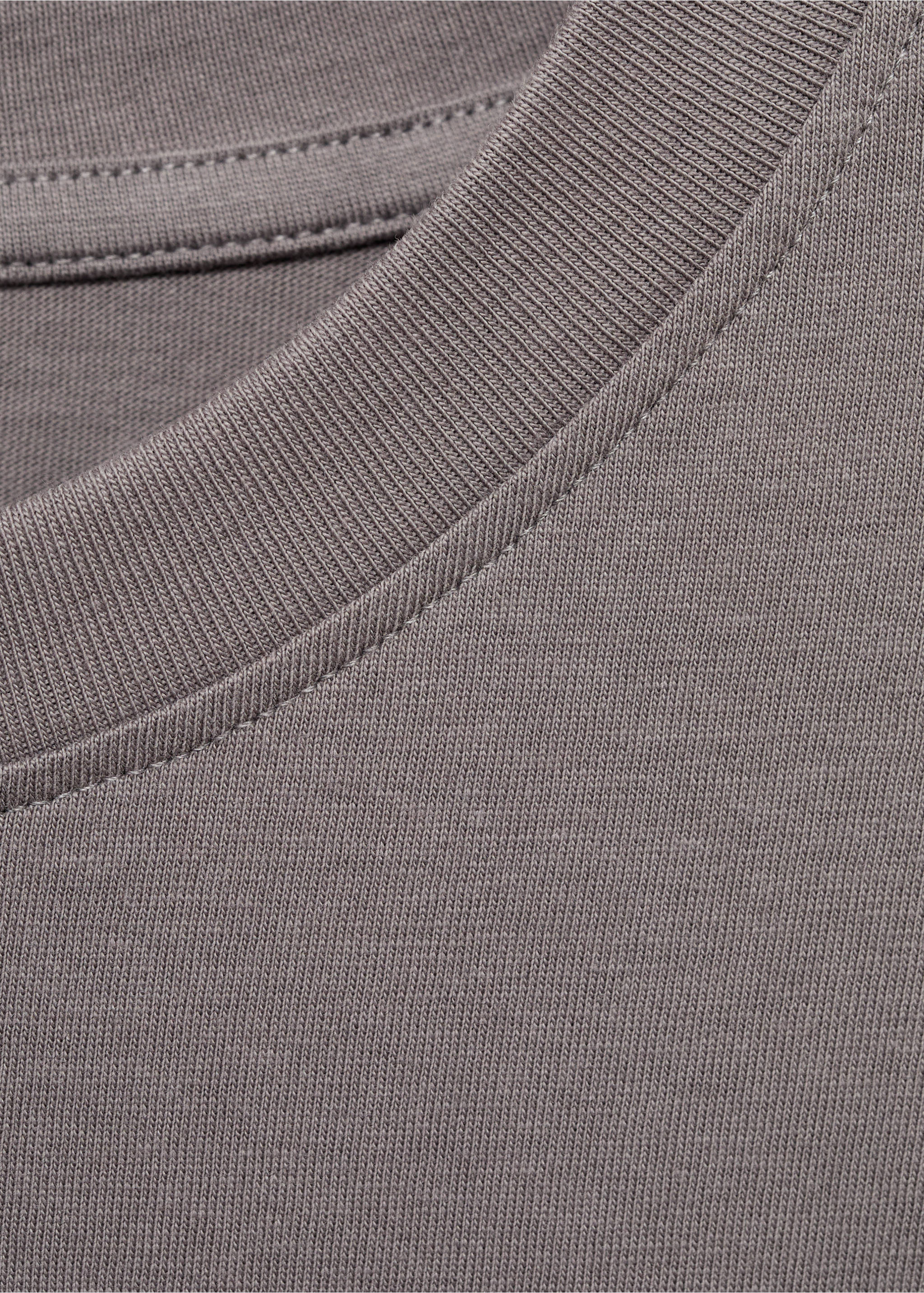 T-Shirt mit Schriftzug - Detail des Artikels 0, Anthrazit. Ref: 87005741-00.