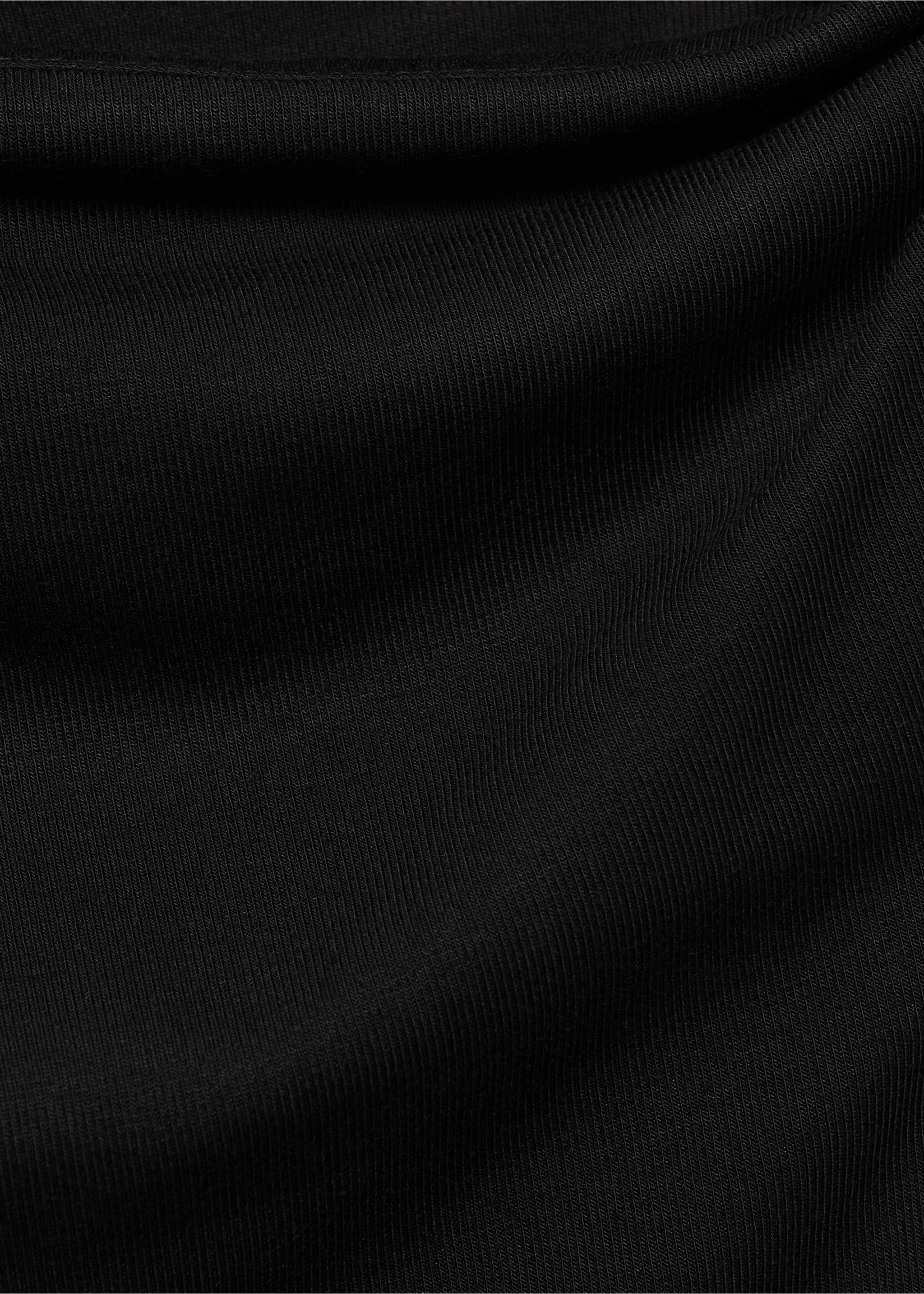 Shoulder detail T-shirt - Details of the article 8, Black. Ref: 87005742-00.