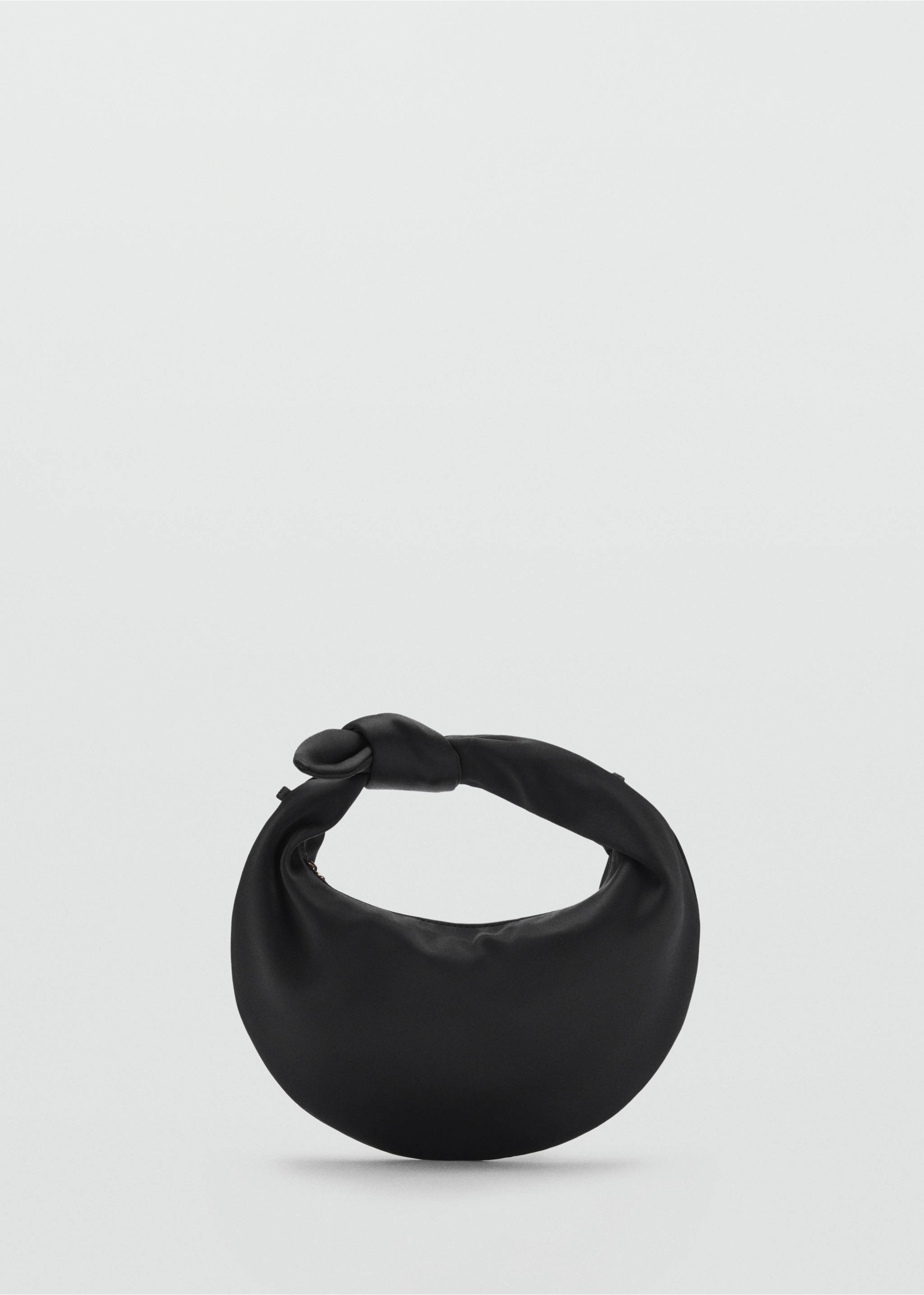 Sac porté main satiné - Article sans modèle, Noir. Ref: 87005748-00.