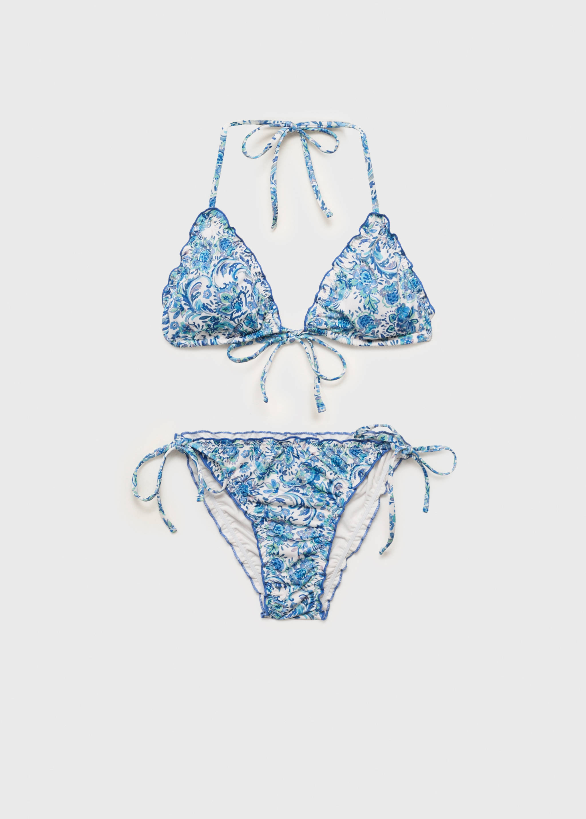 Gemusterter Bikini mit Borte - Artikel ohne Model