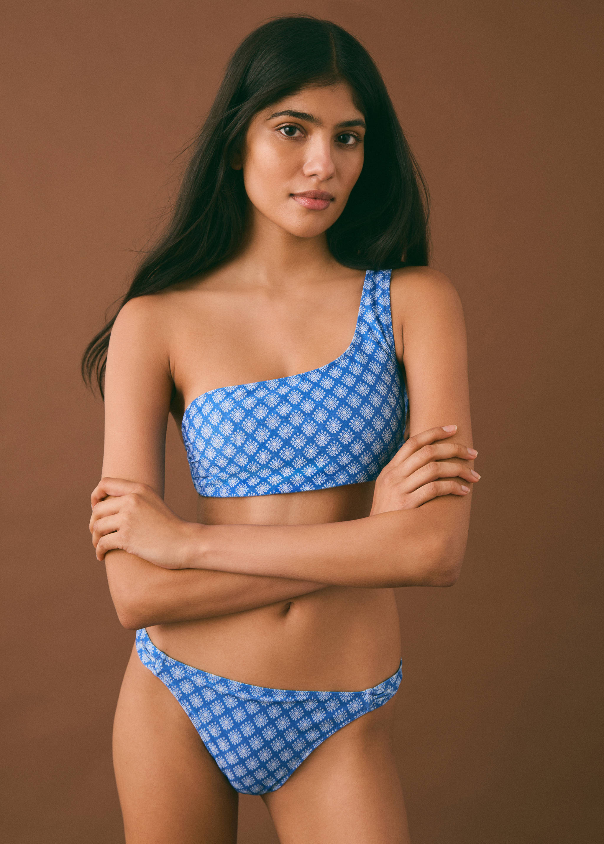 Asymmetrical printed bikini - Medium plane