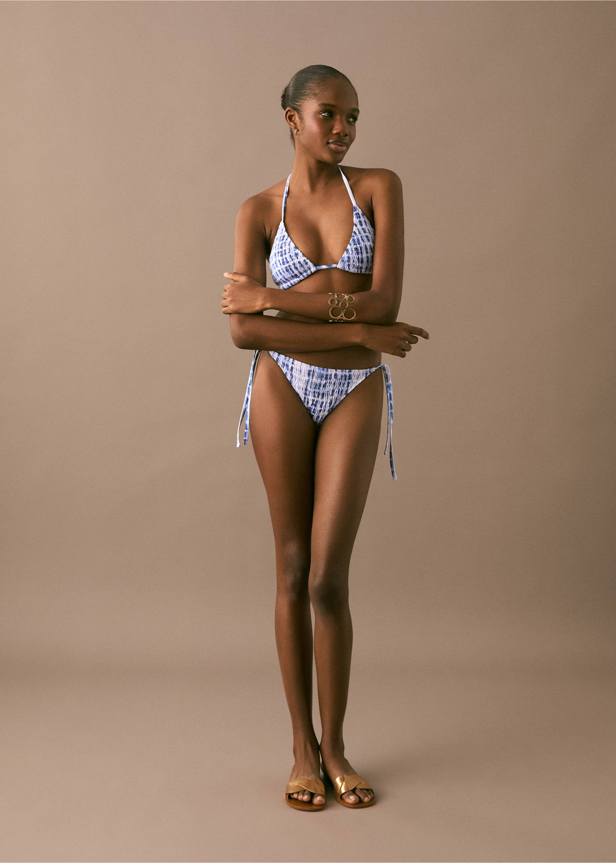 Tie-Dye-Bikini - Allgemeine Ansicht, Elektrischblau. Ref: 87005756-00.