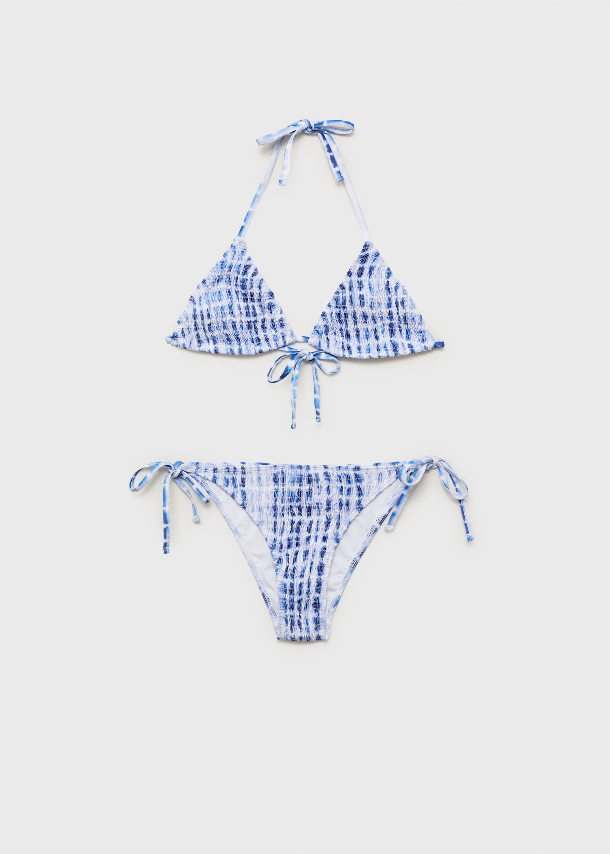 Tie-dye bikini - Article without model, Vibrant blue. Ref: 87005756-00.