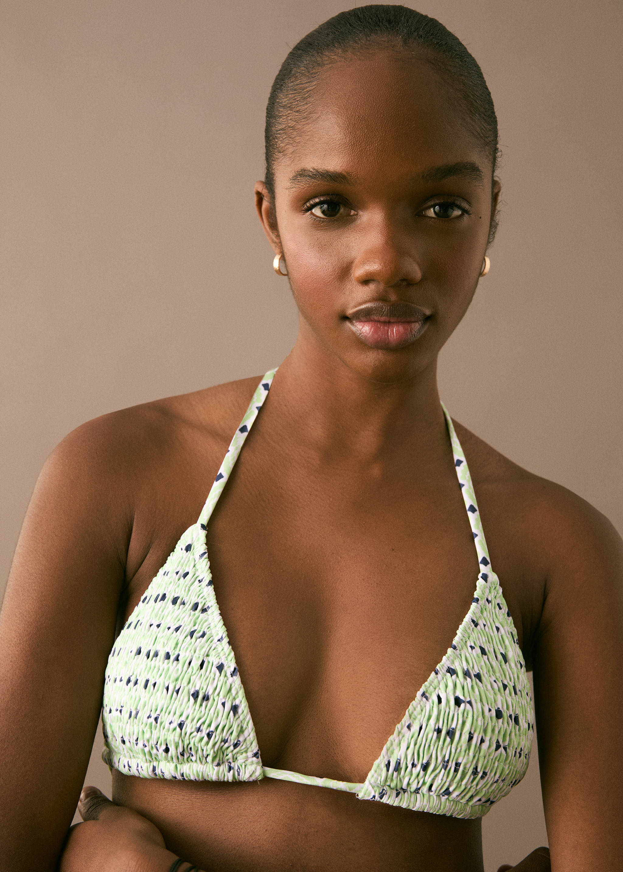 Ruched printed bikini - Details of the article 1