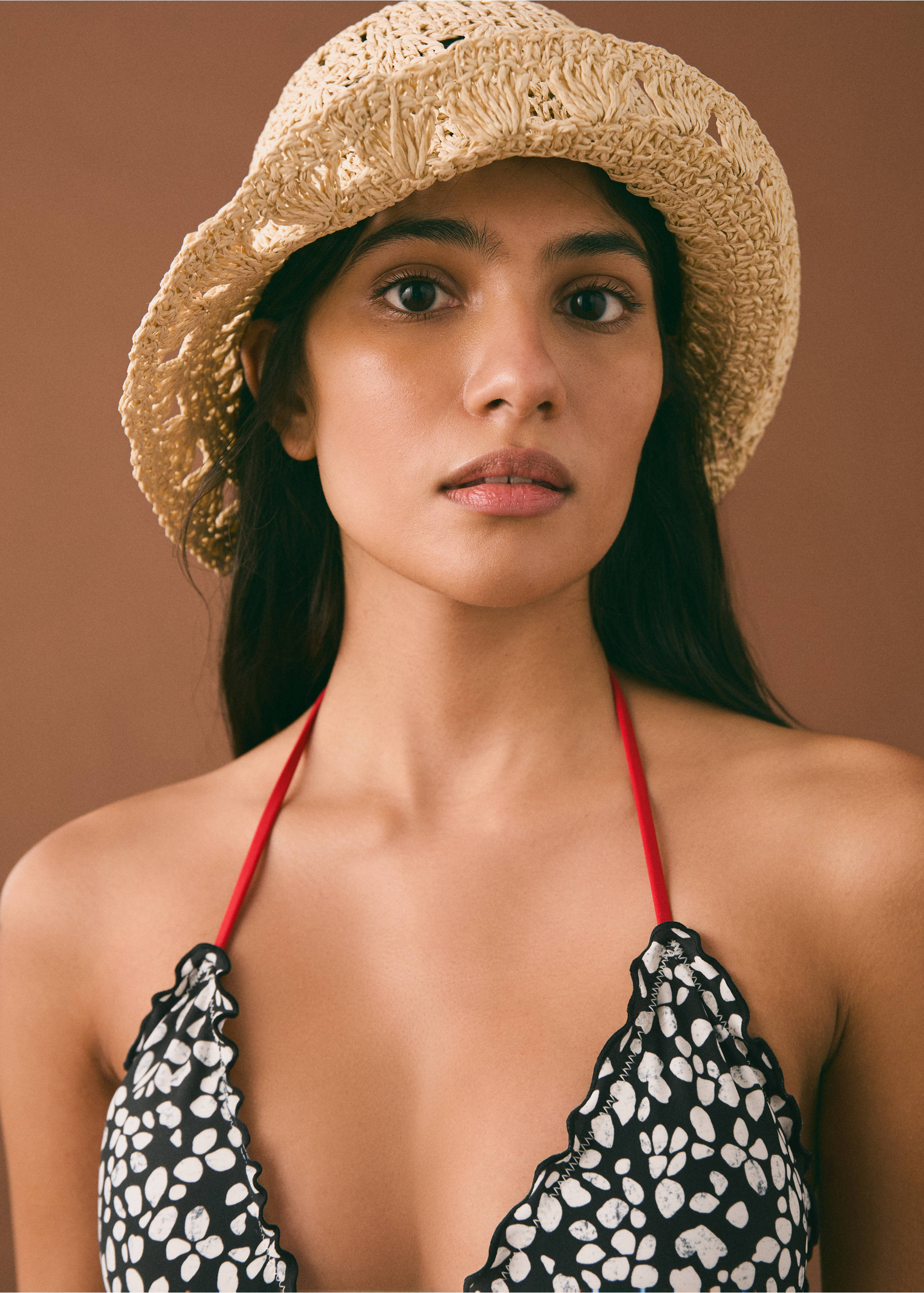 Bikini estampado ribete - Detalle del artículo 1, Negro. Ref: 87005759-00.