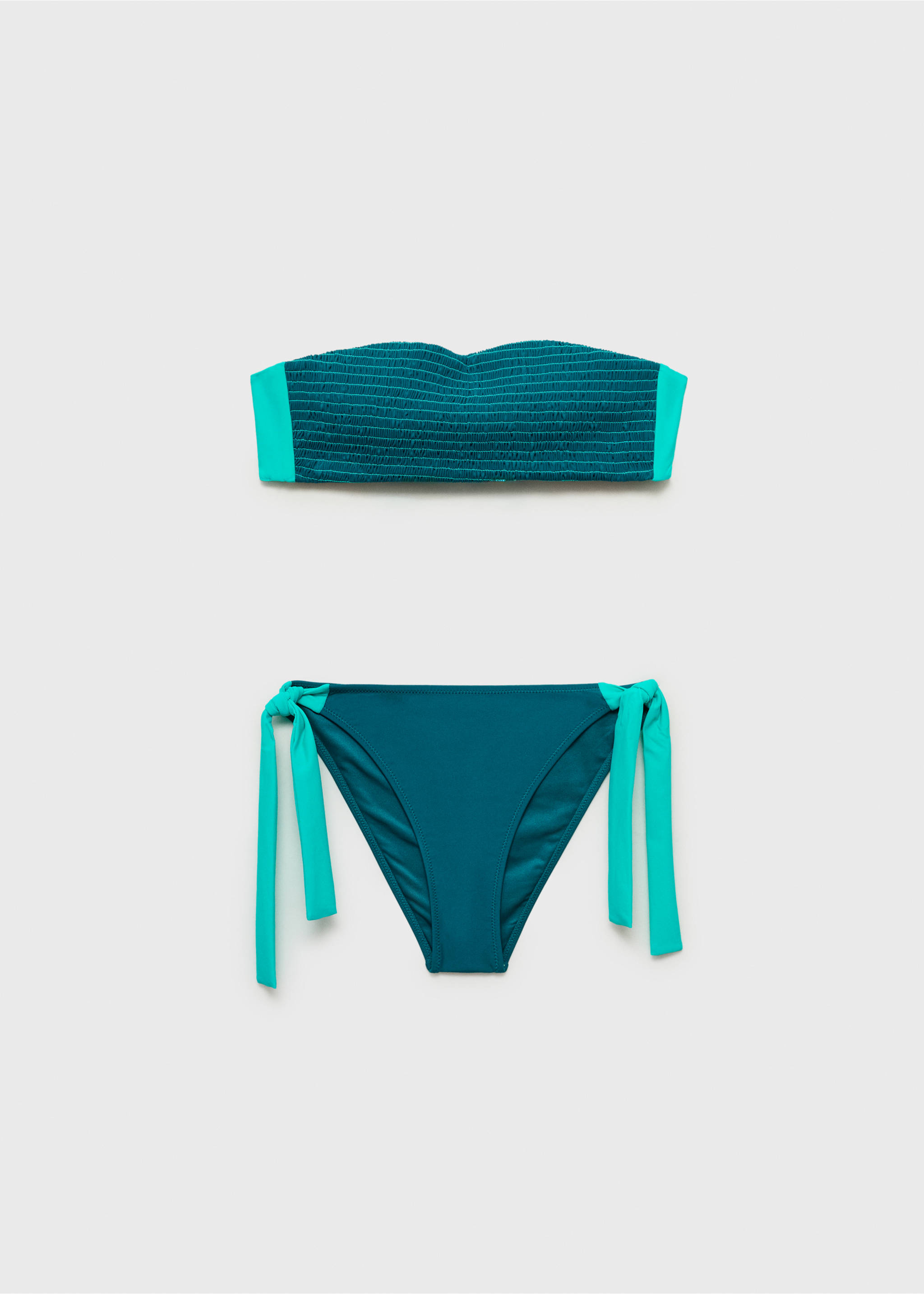 Bikini cordones contraste - Artículo sin modelo, Turquesa. Ref: 87005760-00.