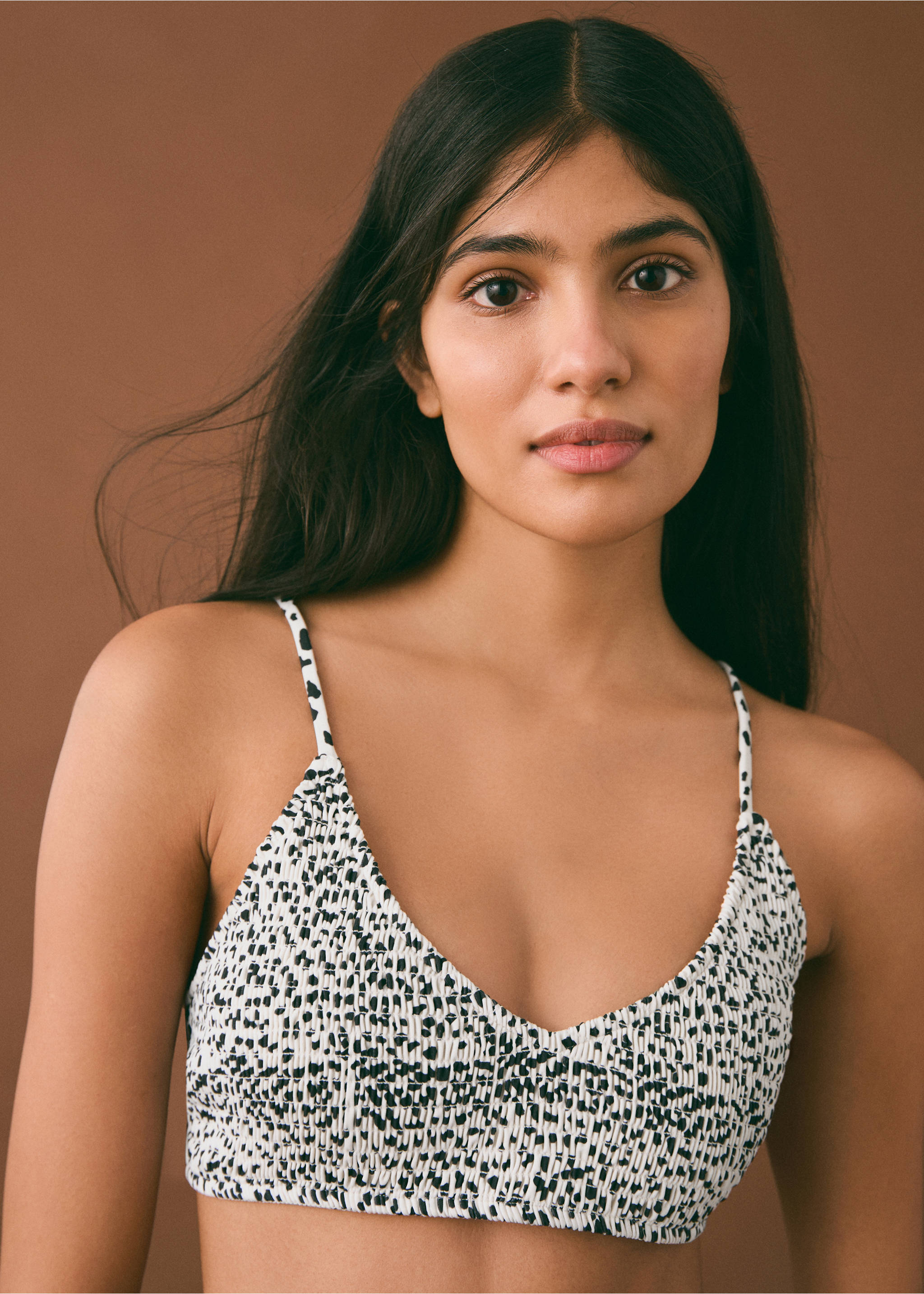 Animal print bikini - Details of the article 1, Beige. Ref: 87005763-00.