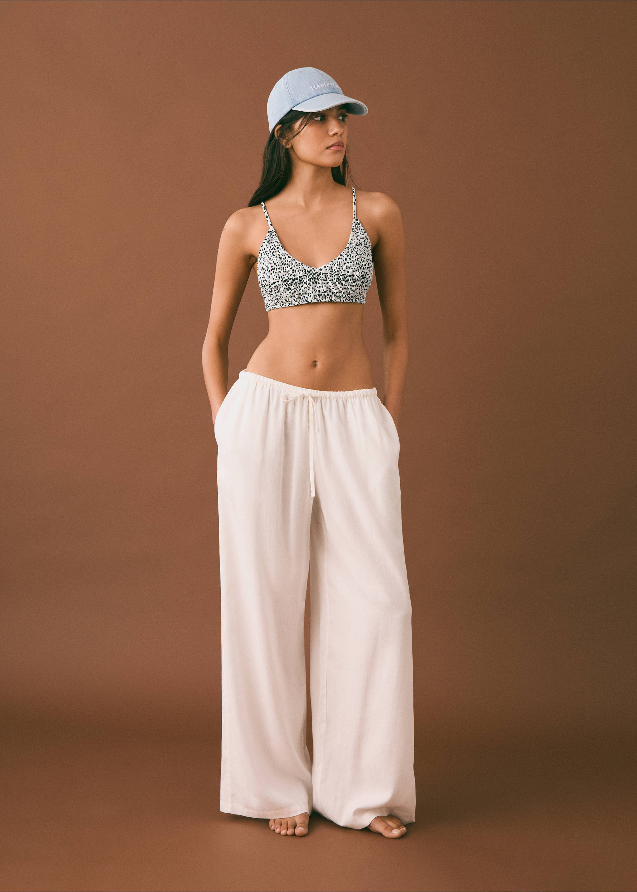 Animal print bikini - Details of the article 2, Beige. Ref: 87005763-00.