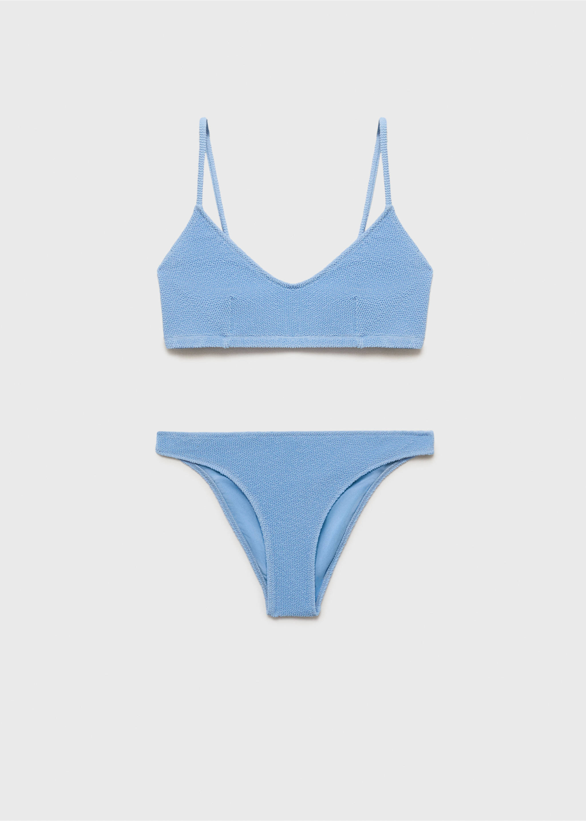 Biquíni com textura - Artigo sem modelo, Azul. Ref: 87005764-00.
