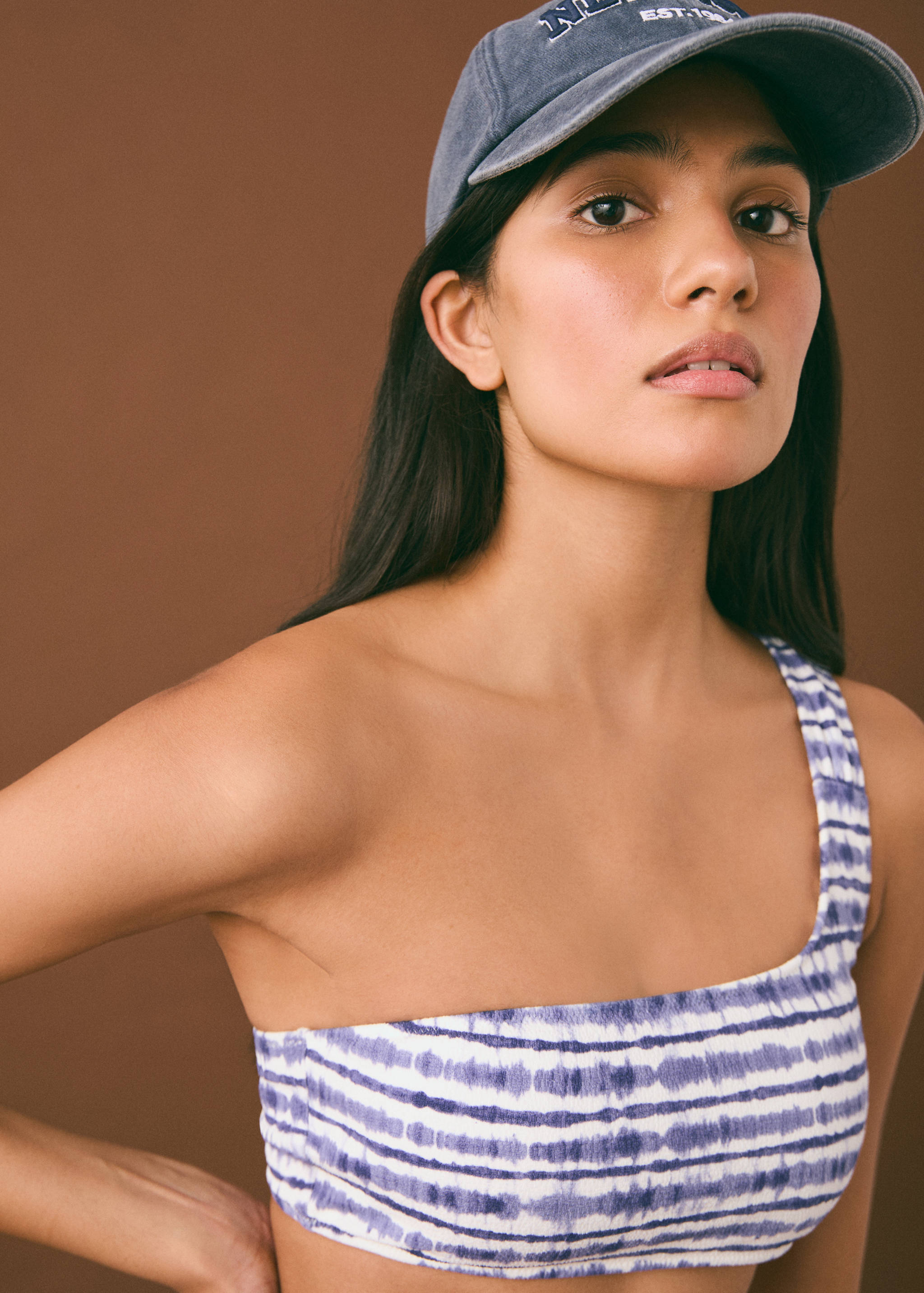 Asymmetrischer Tie-Dye-Bikini - Detail des Artikels 1