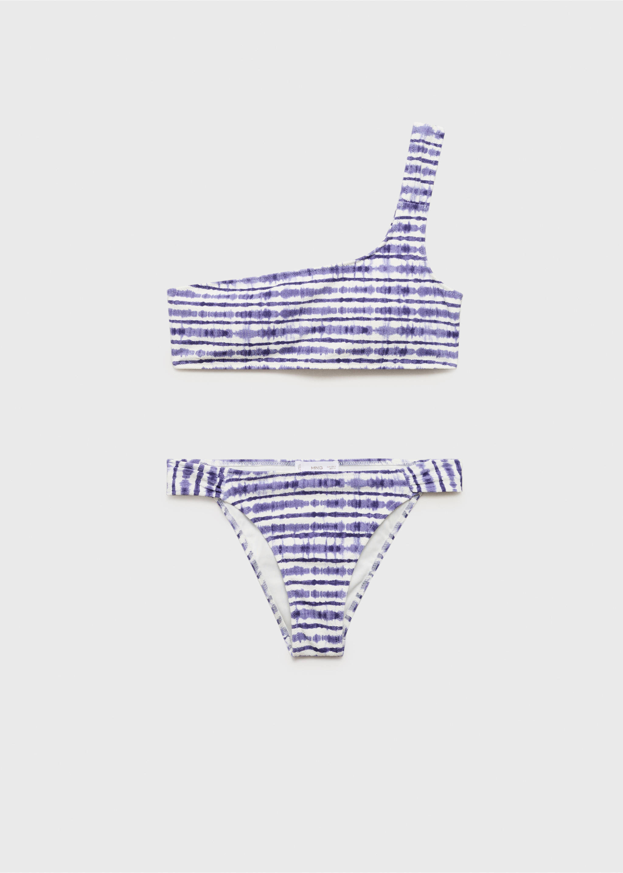 Biquíni assimétrico tie-dye - Artigo sem modelo, Azul-marinho escuro. Ref: 87005766-00.