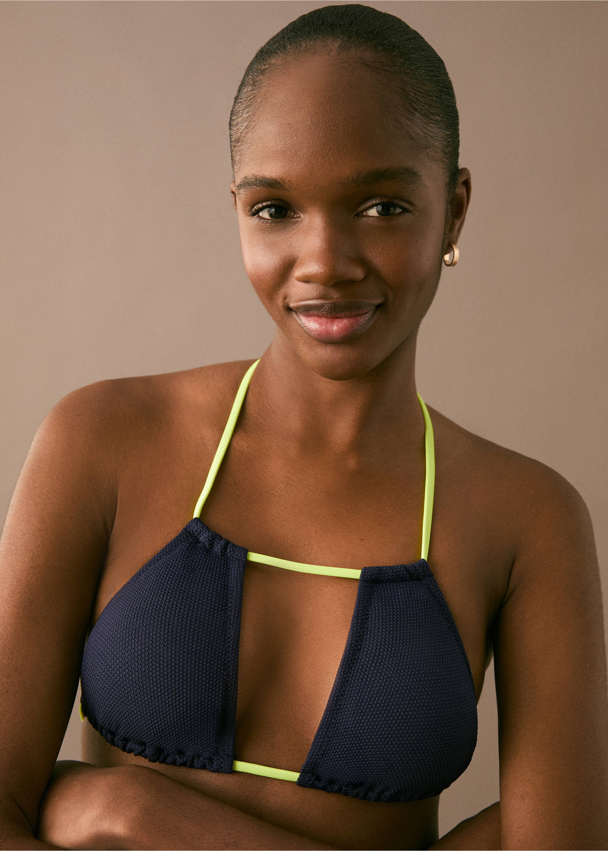 Bikini bicolor - Detalle del artículo 1, Azul marino oscuro. Ref: 87005771-00.