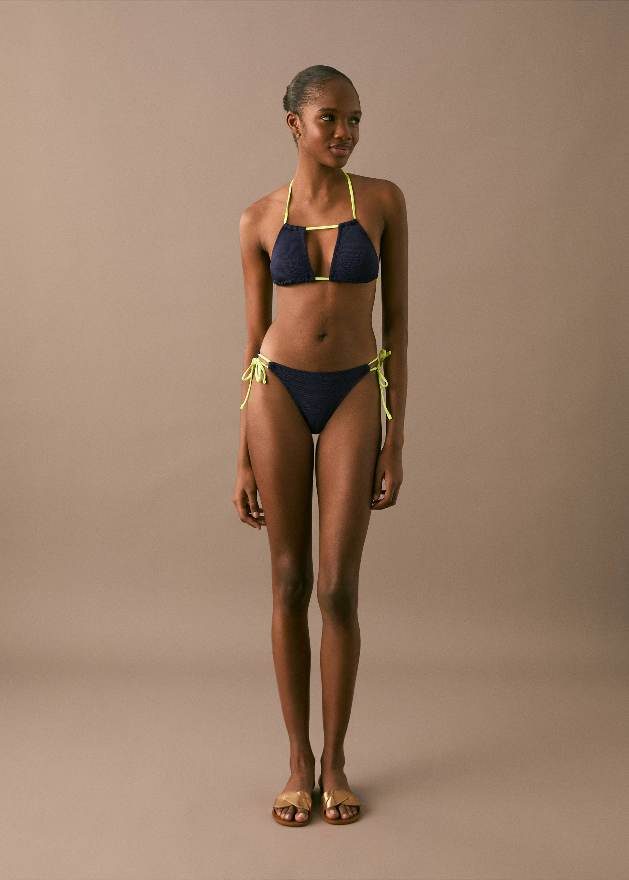 Bikini bicolor - Detalle del artículo 2, Azul marino oscuro. Ref: 87005771-00.