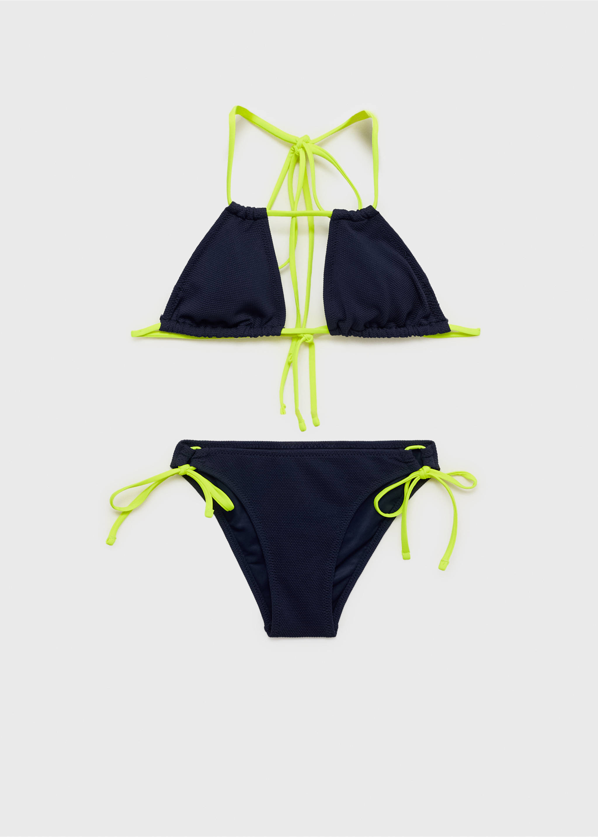 Bikini bicolor - Artículo sin modelo, Azul marino oscuro. Ref: 87005771-00.