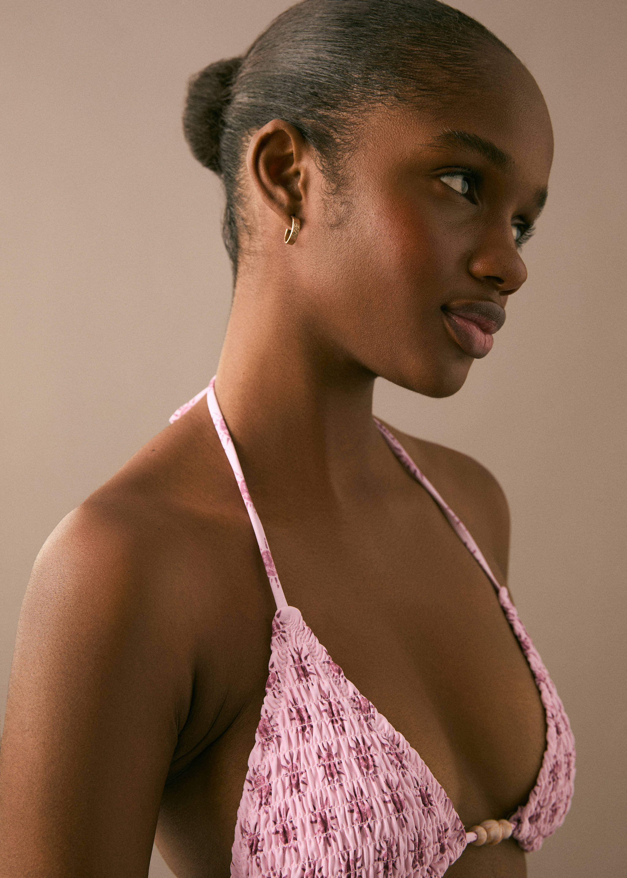 Pom-pom printed bikini - Details of the article 1