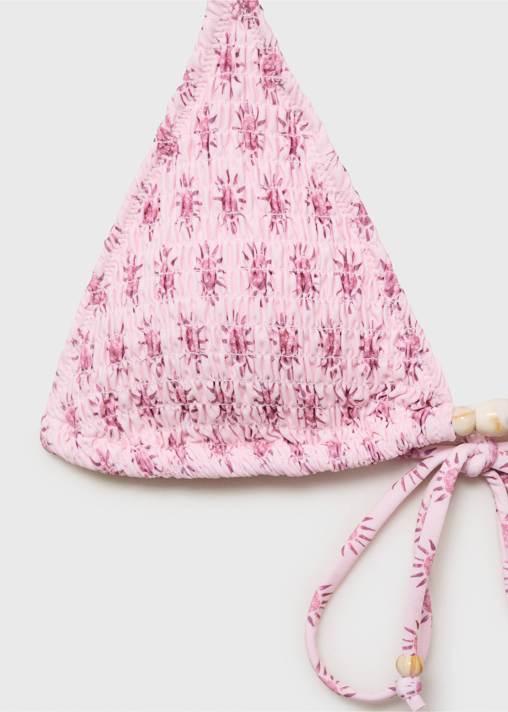 Bikini estampado pompones - Detalle del artículo 8, Melocotón. Ref: 87005773-00.