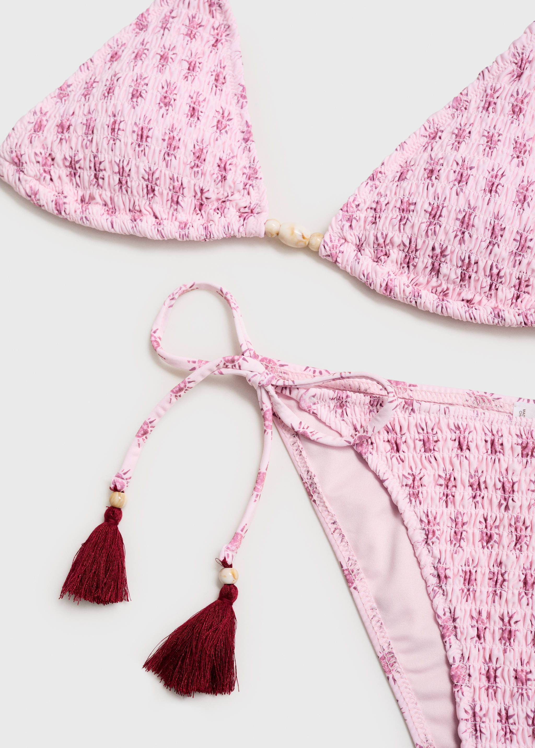 Pom-pom printed bikini - Details of the article 0