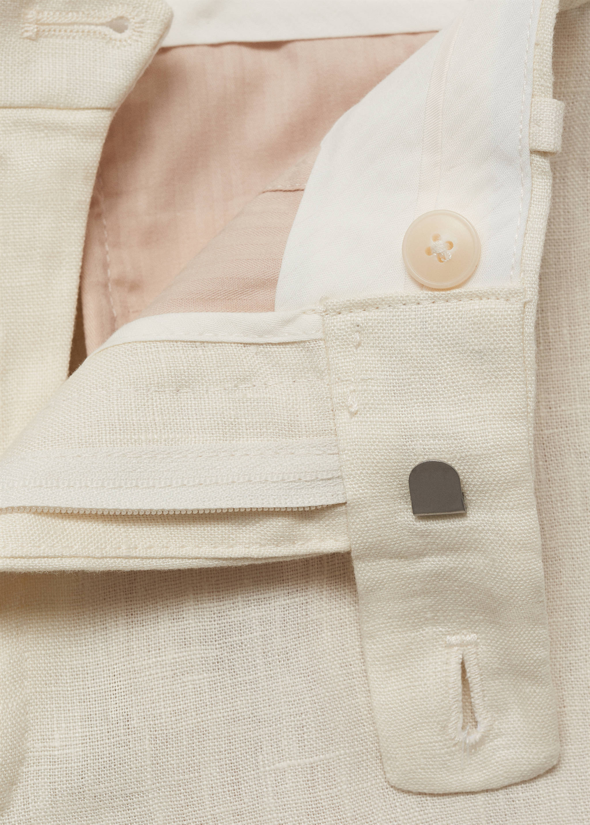Amalfi 100% linen slim-fit suit trousers - Details of the article 8
