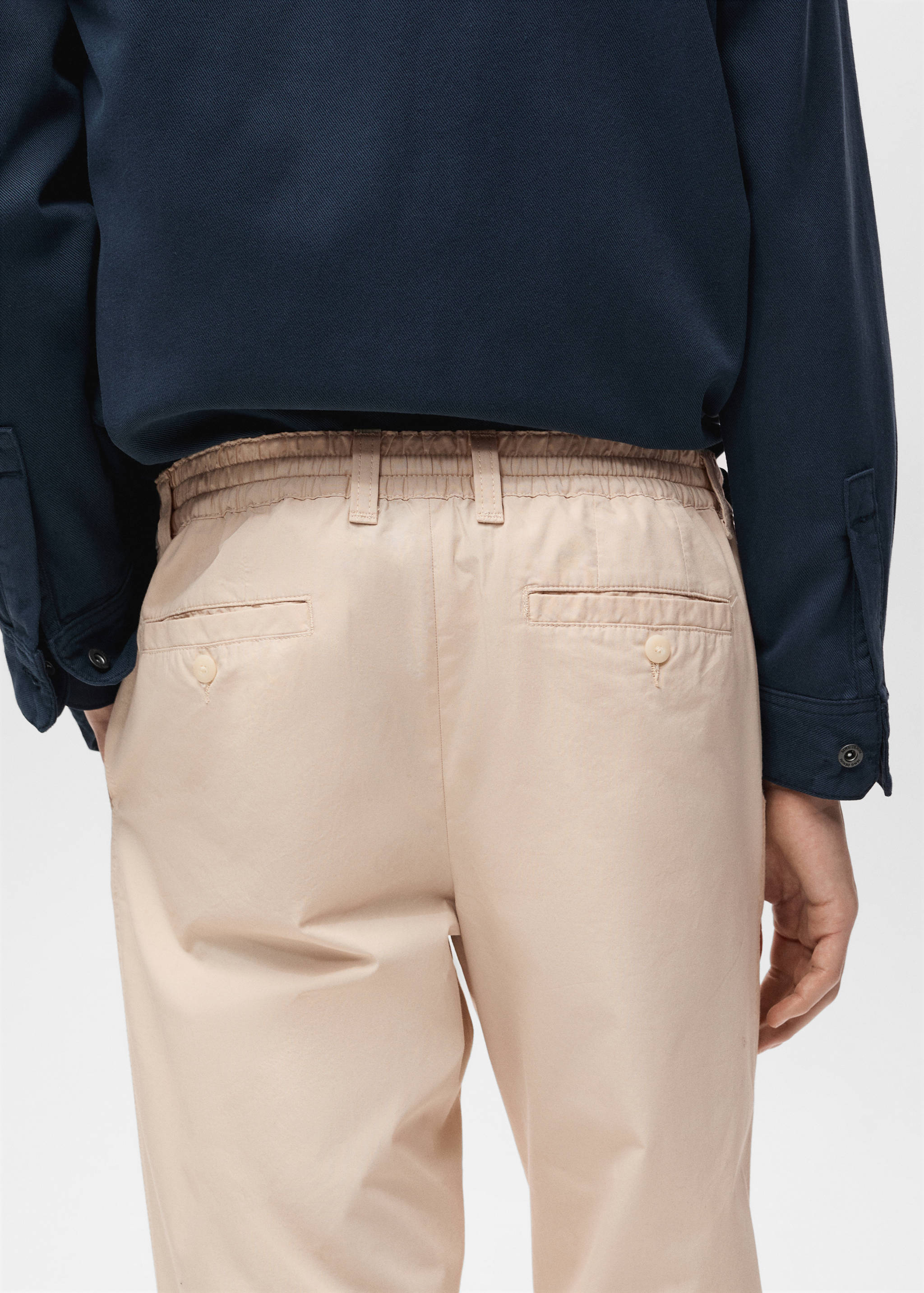 Poplin cotton trousers - Details of the article 6