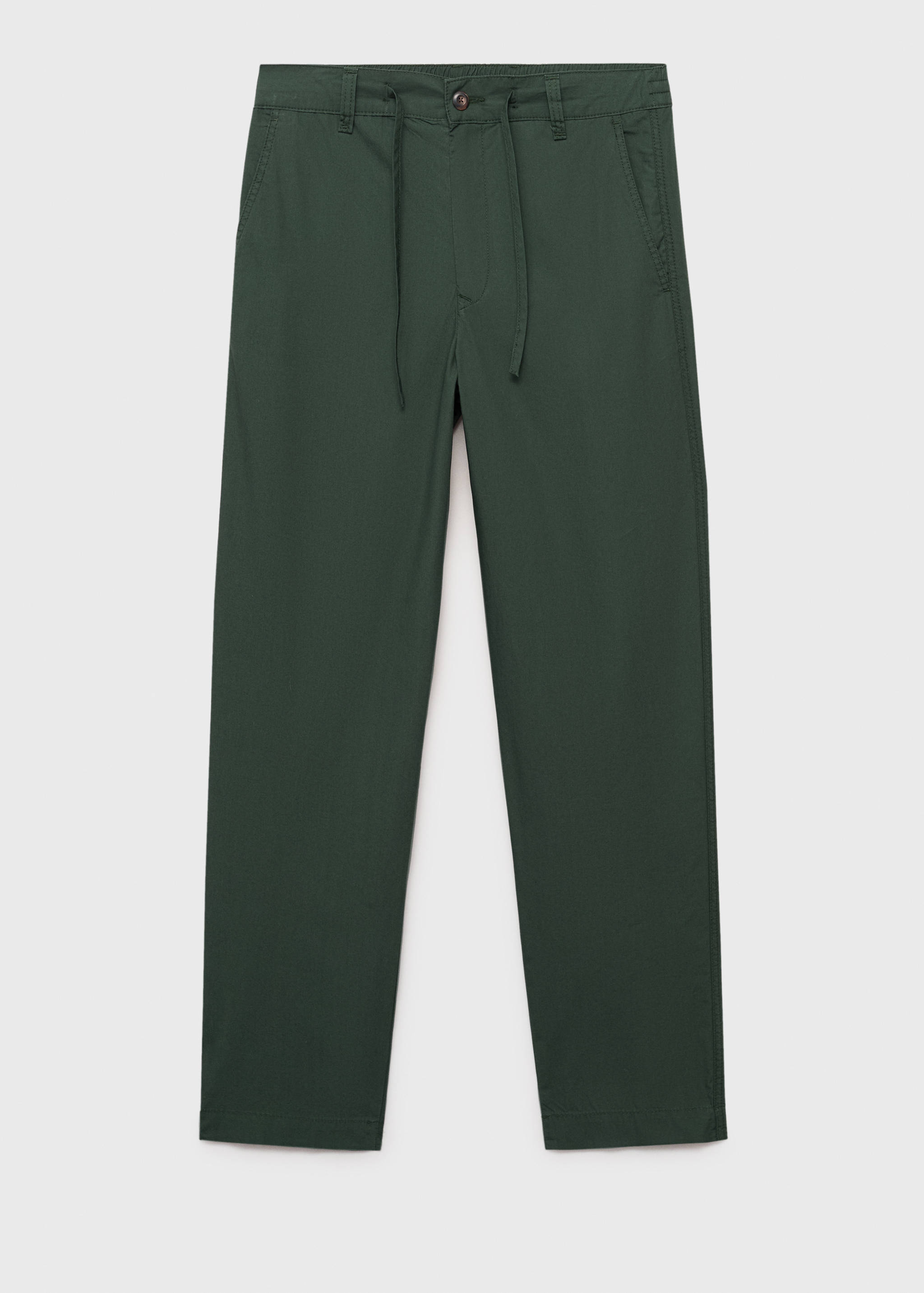 Poplin cotton trousers - Article without model
