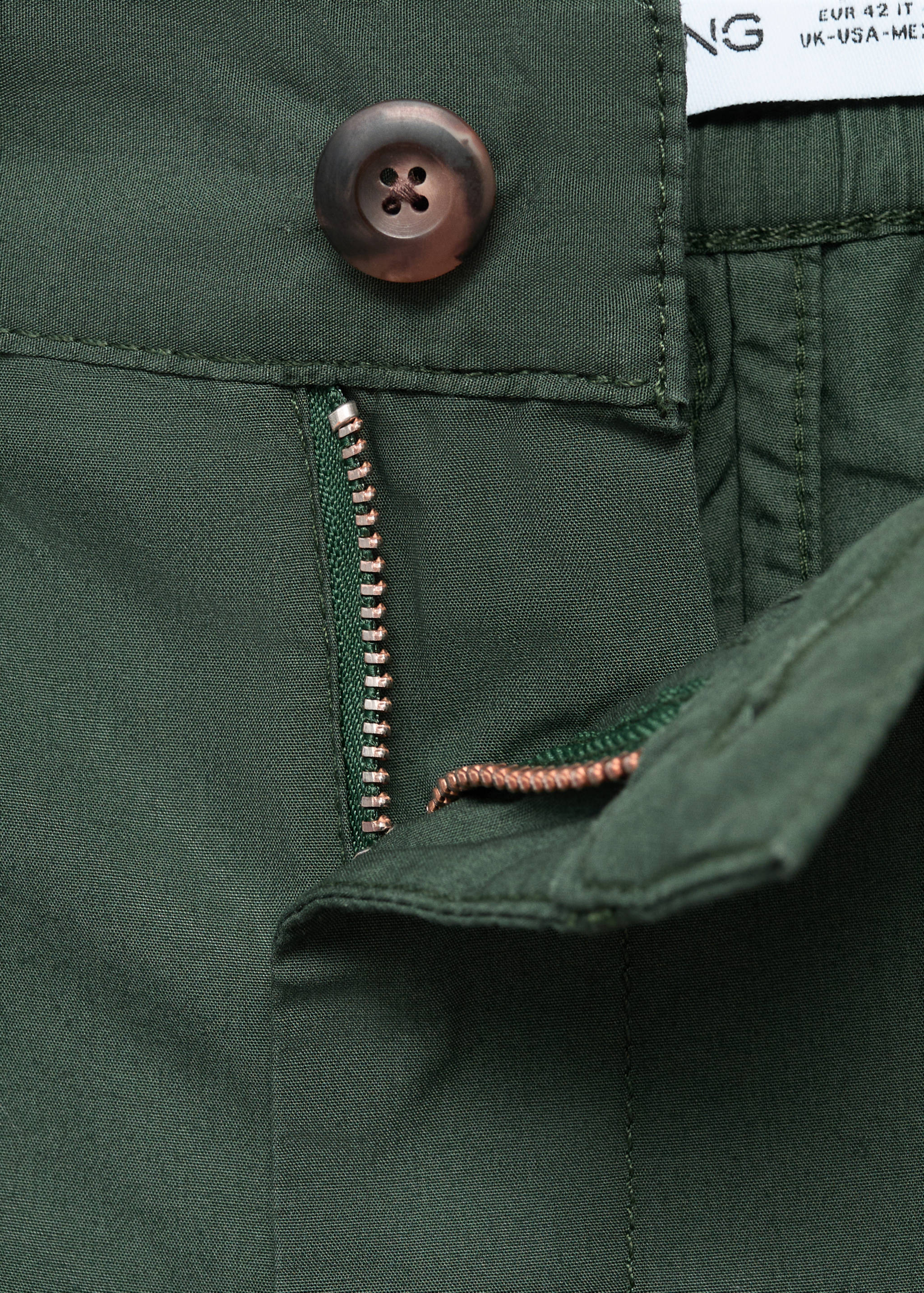 Poplin cotton trousers - Details of the article 0