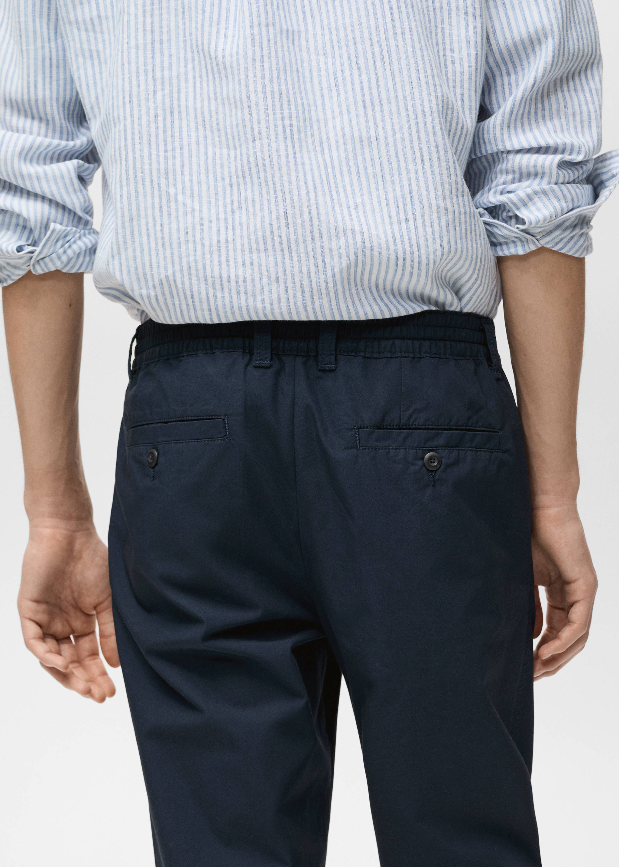 Pantalon en popeline de coton - Détail de l'article 3