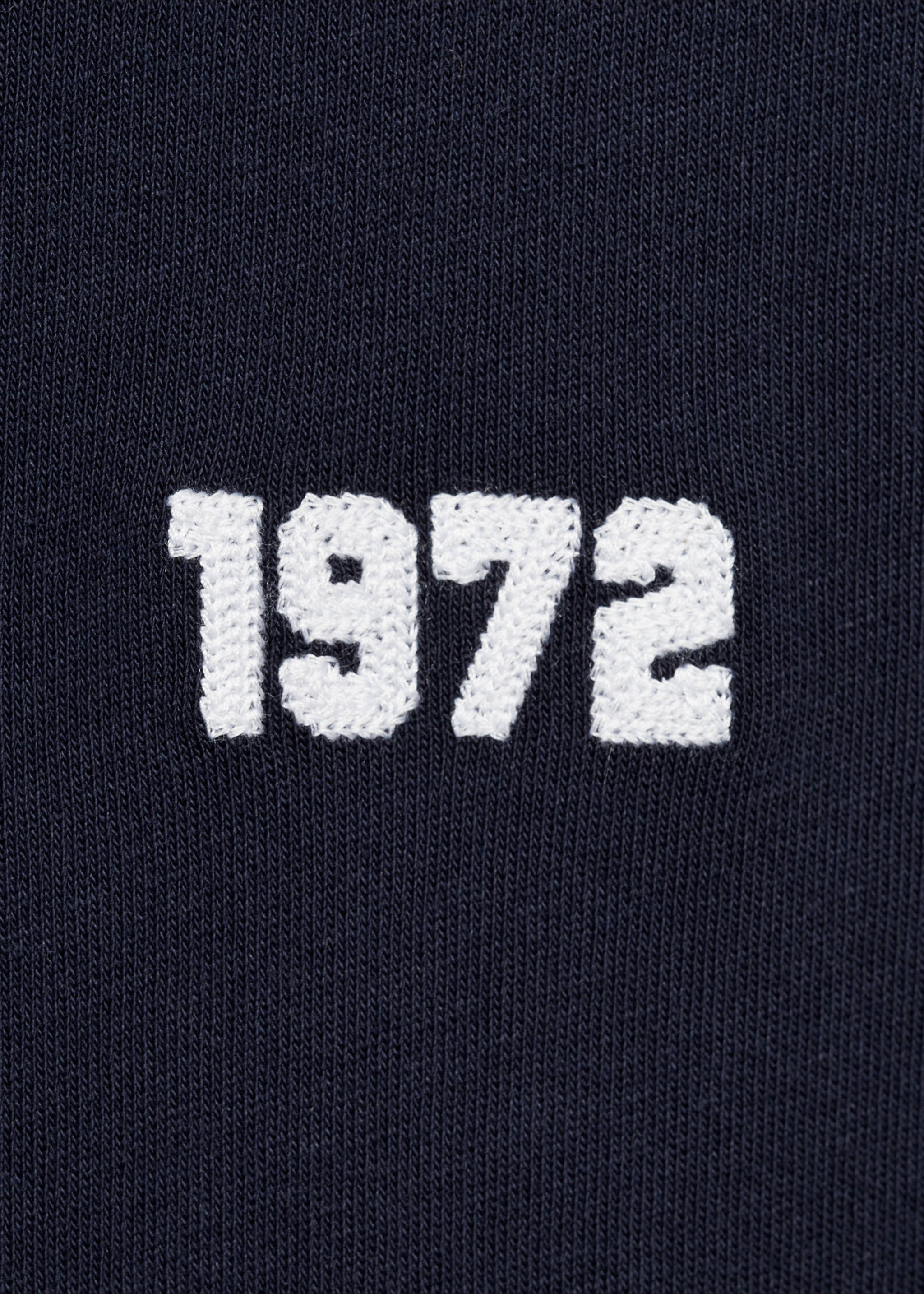 Embroidered cotton T-shirt - Details of the article 8, Dark Navy. Ref: 87005942-00.