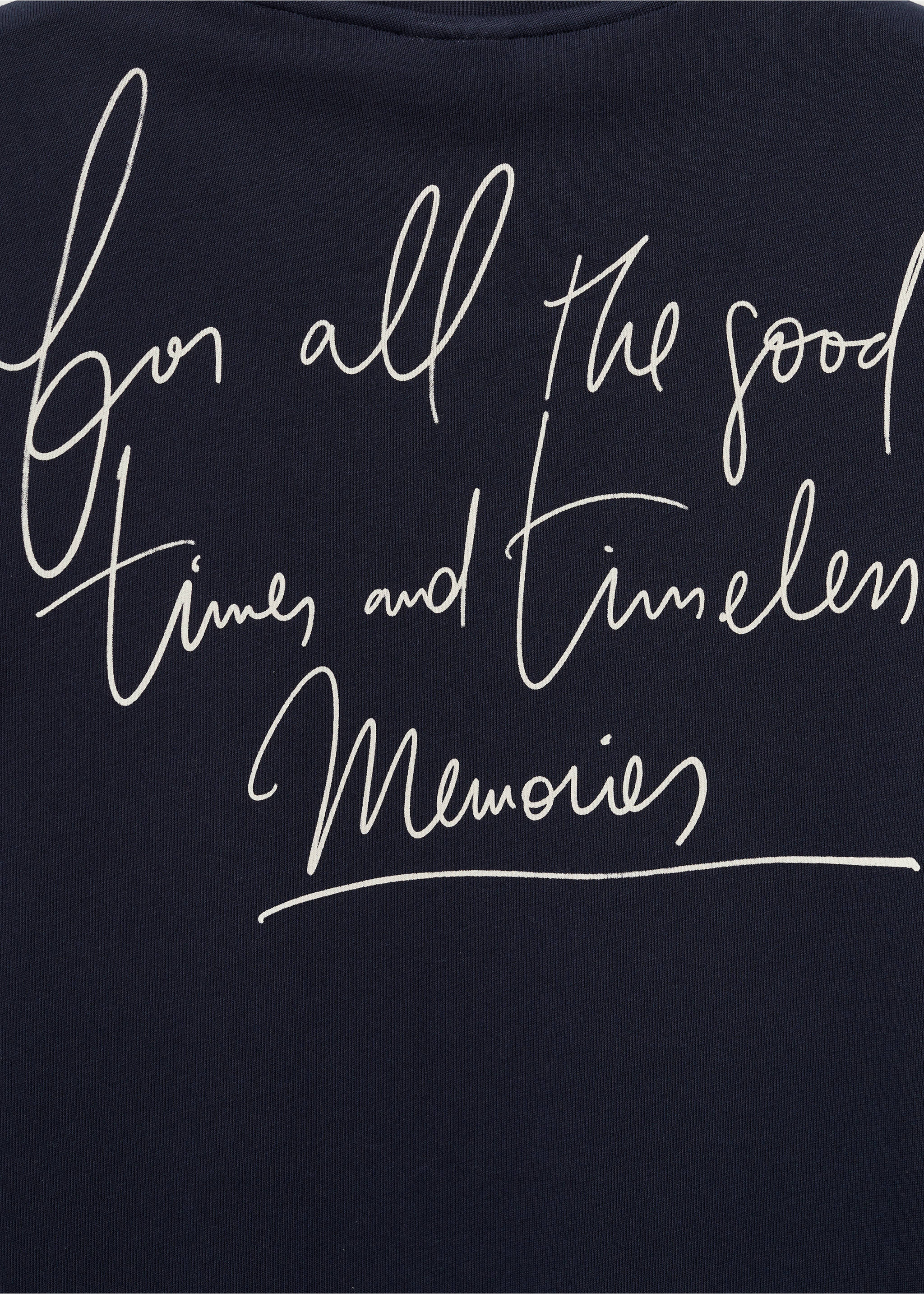 Embroidered cotton T-shirt - Details of the article 0, Dark Navy. Ref: 87005942-00.