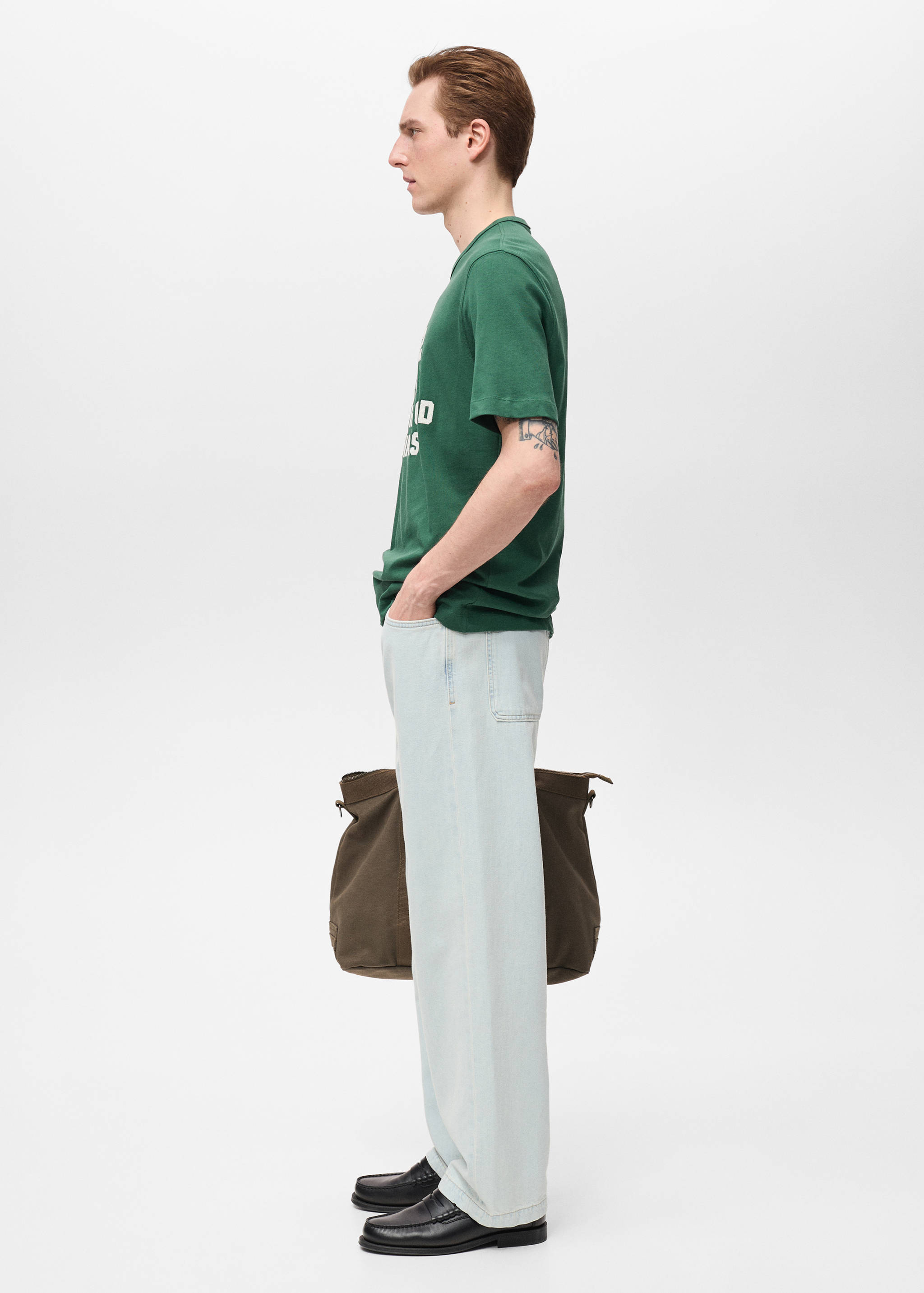 100% cotton embroidered t-shirt - Details of the article 2