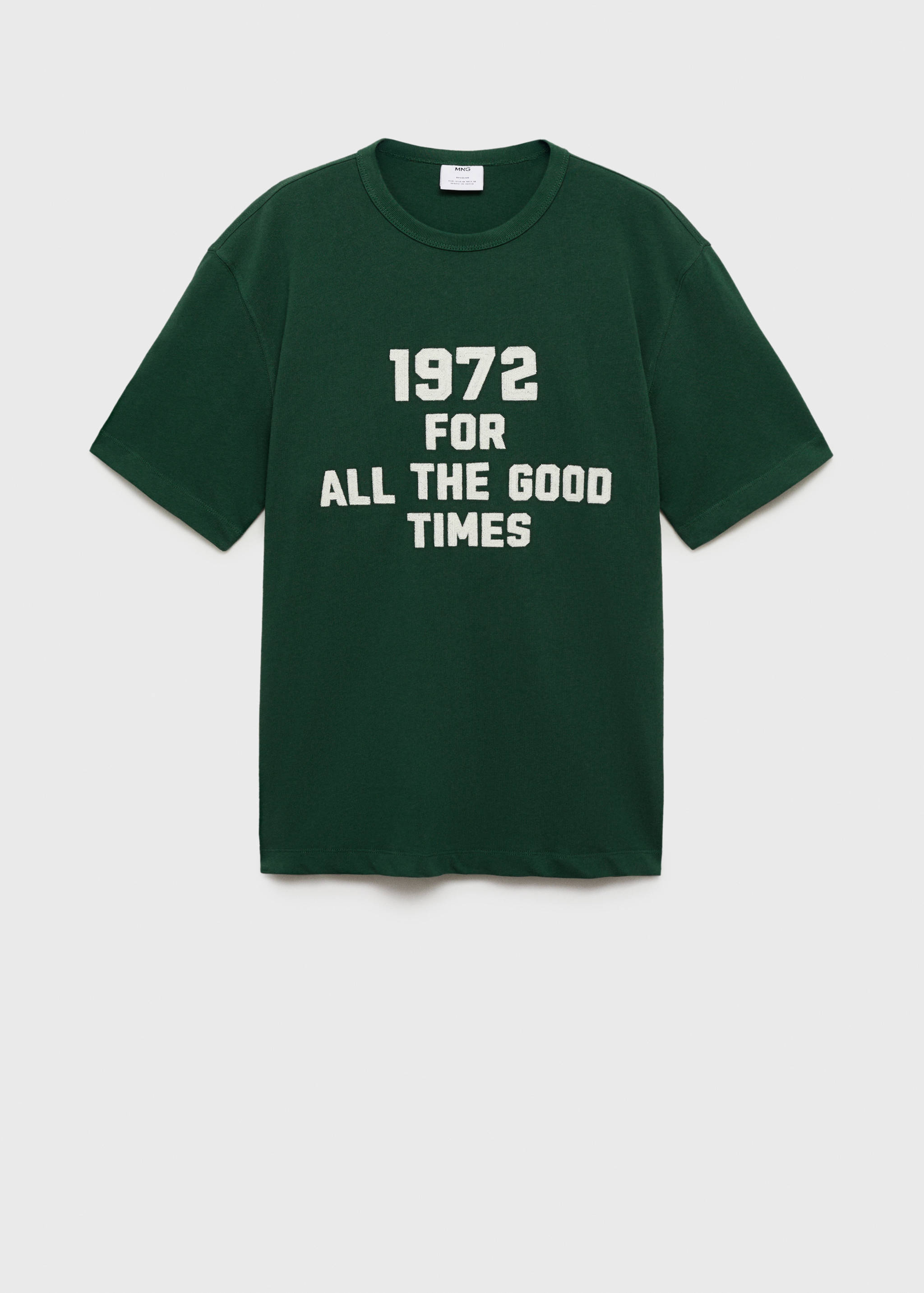 100% cotton embroidered t-shirt - Article without model