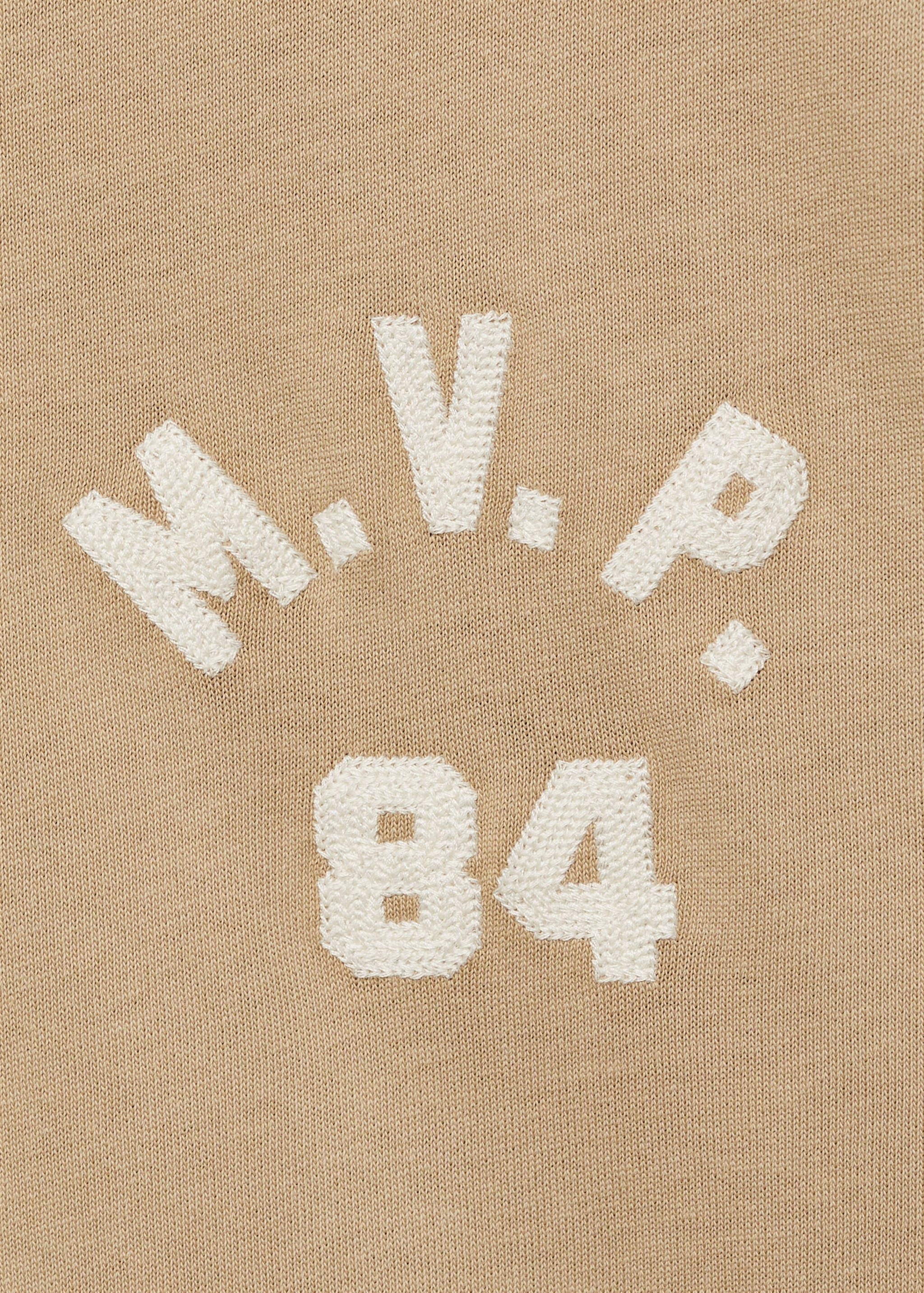 Embroidered detail cotton T-shirt - Details of the article 8