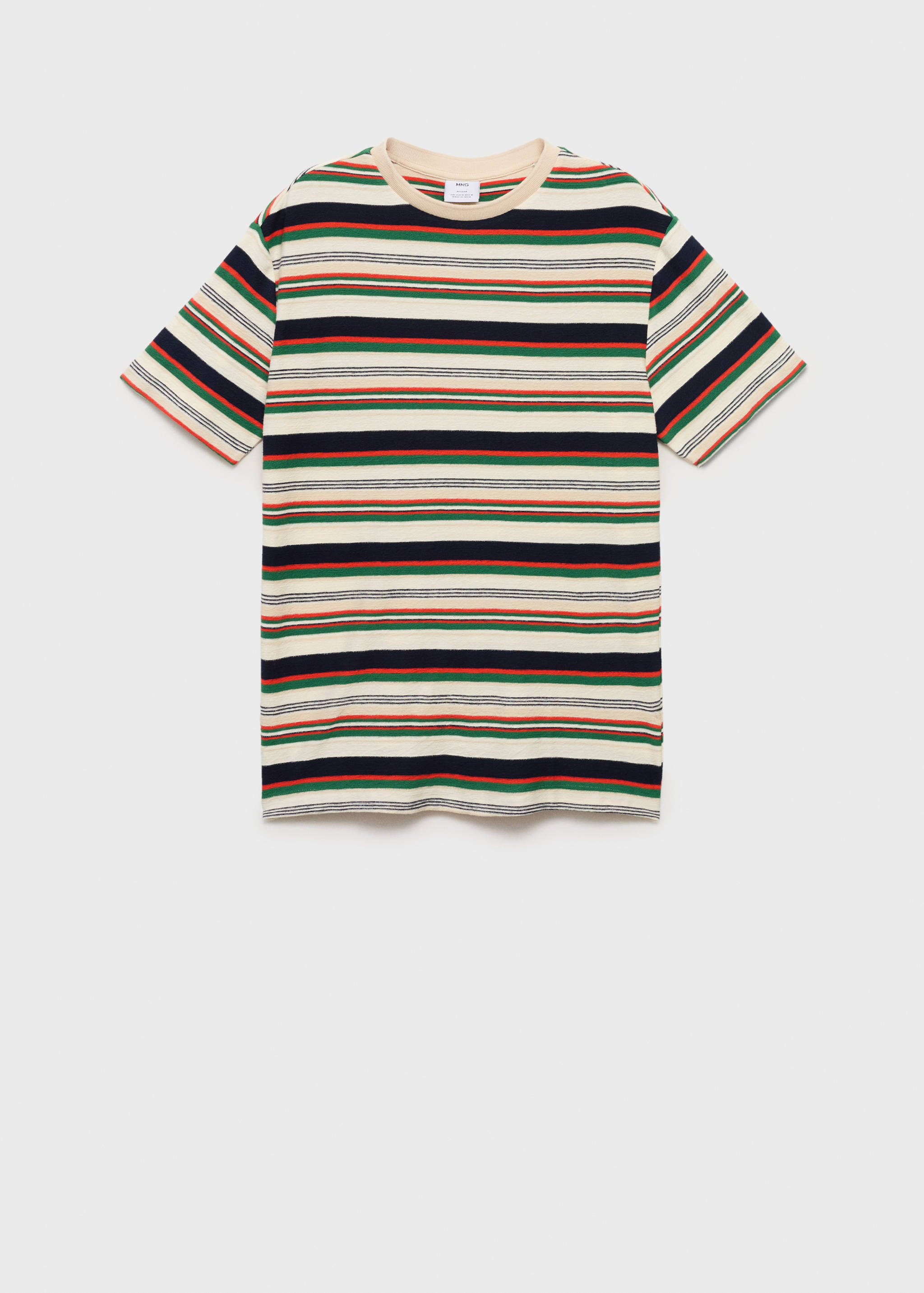 100% cotton regular-fit striped t-shirt - Article without model