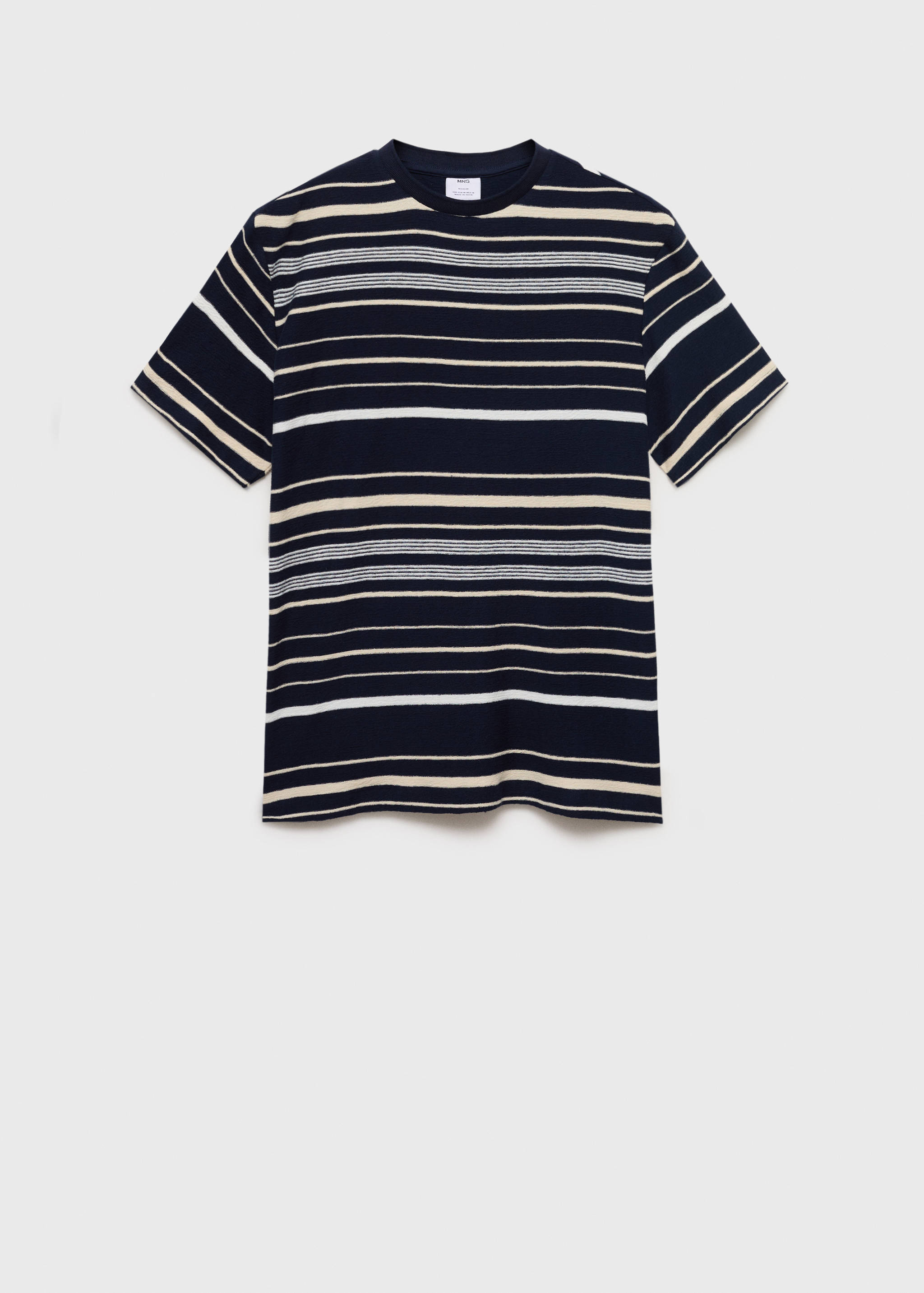 100% cotton regular-fit striped t-shirt - Article without model