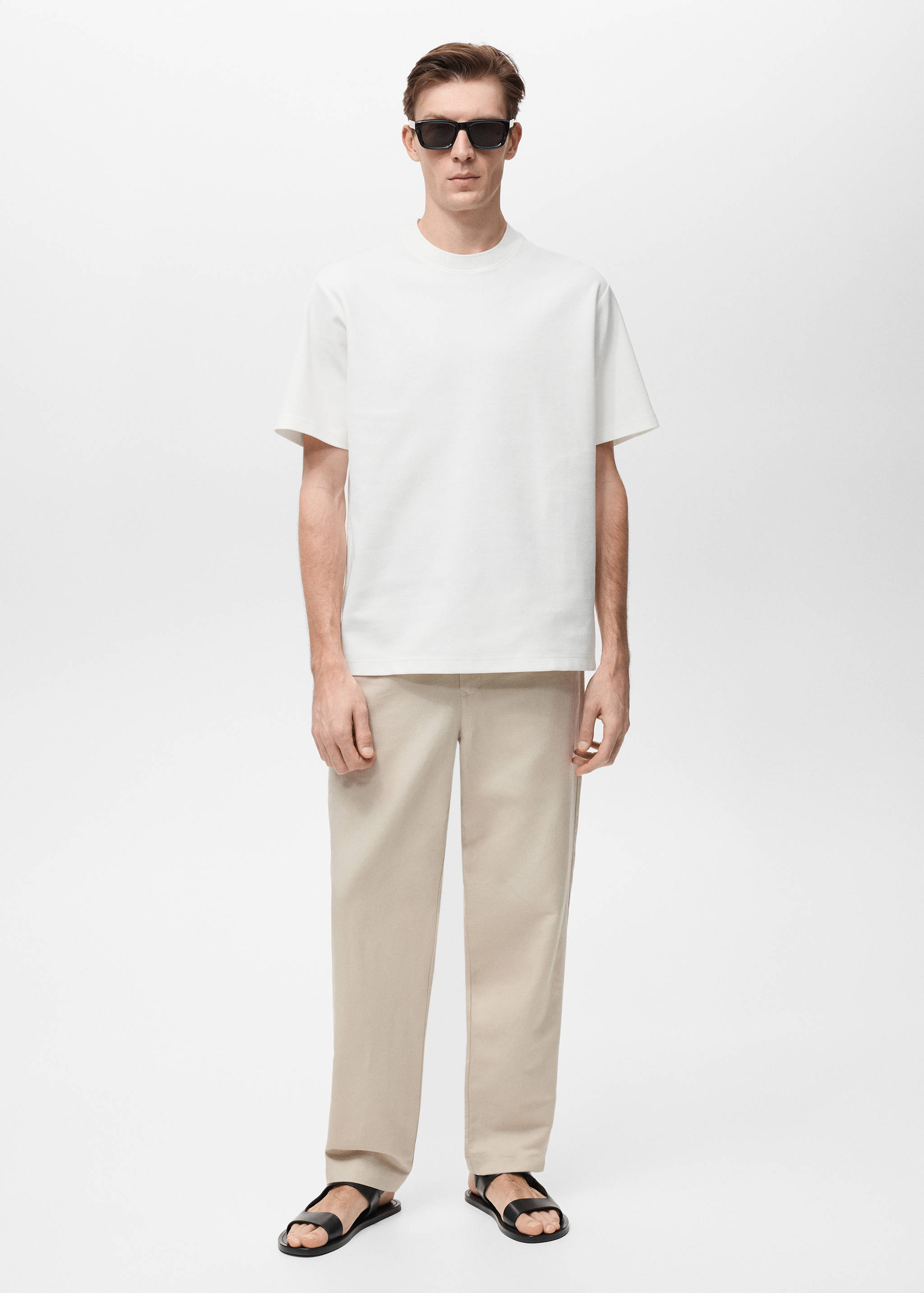 Camiseta textura regular fit - Plano general