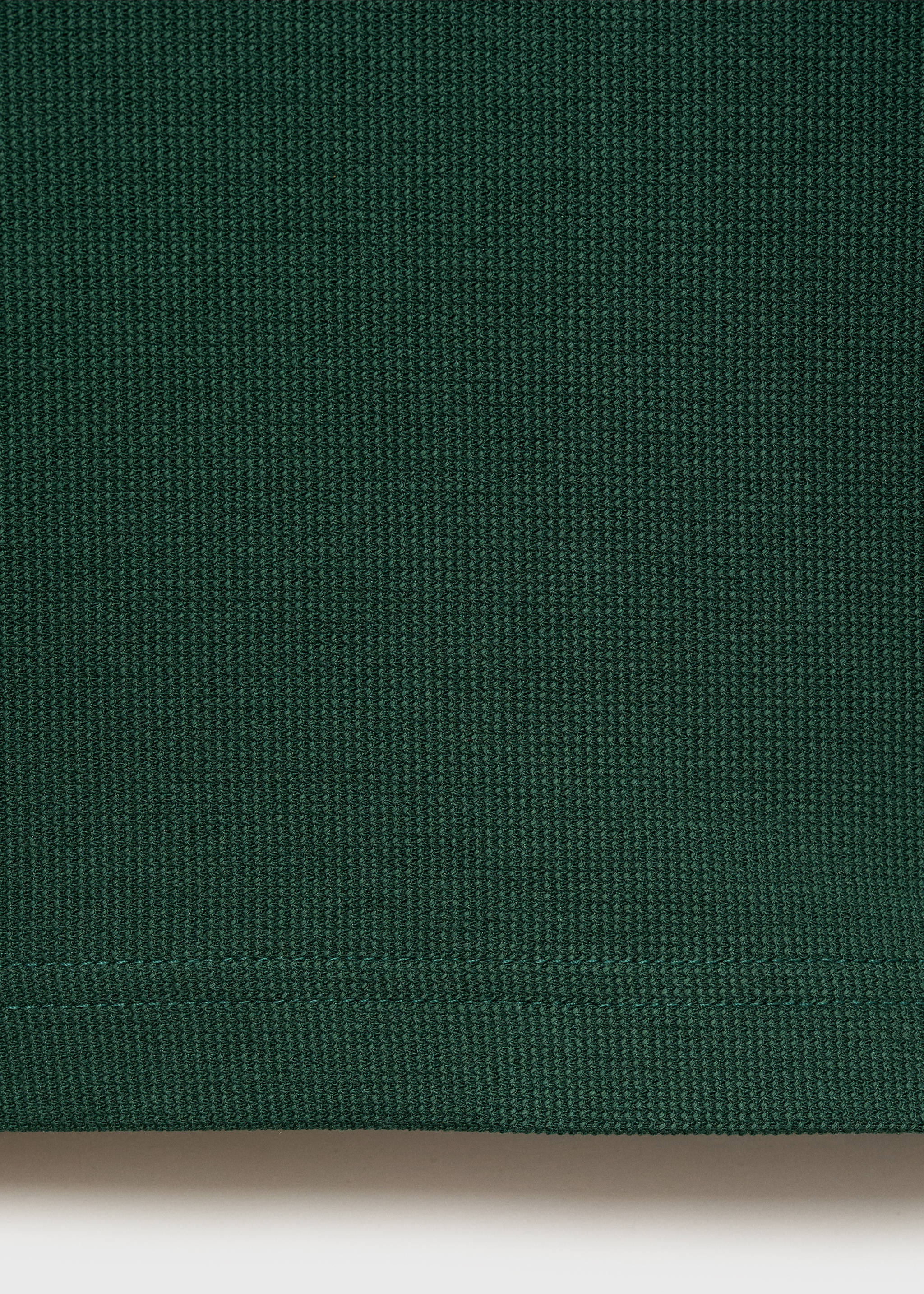 Regular-fit textured t-shirt - Details of the article 0, Dark Green. Ref: 87005949-00.