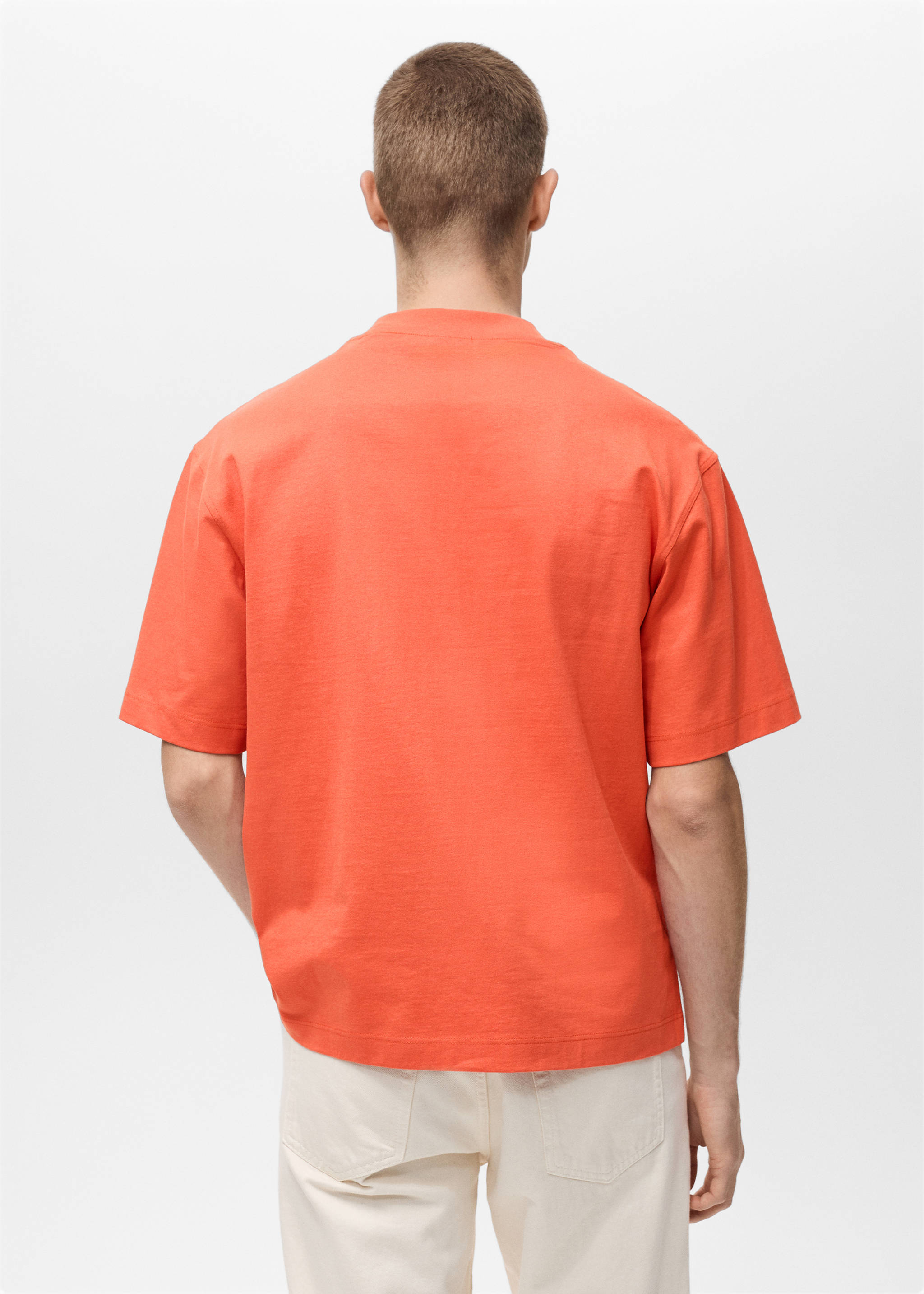 T-shirt 100% cotton boxy fit pocket - Reverse of the article