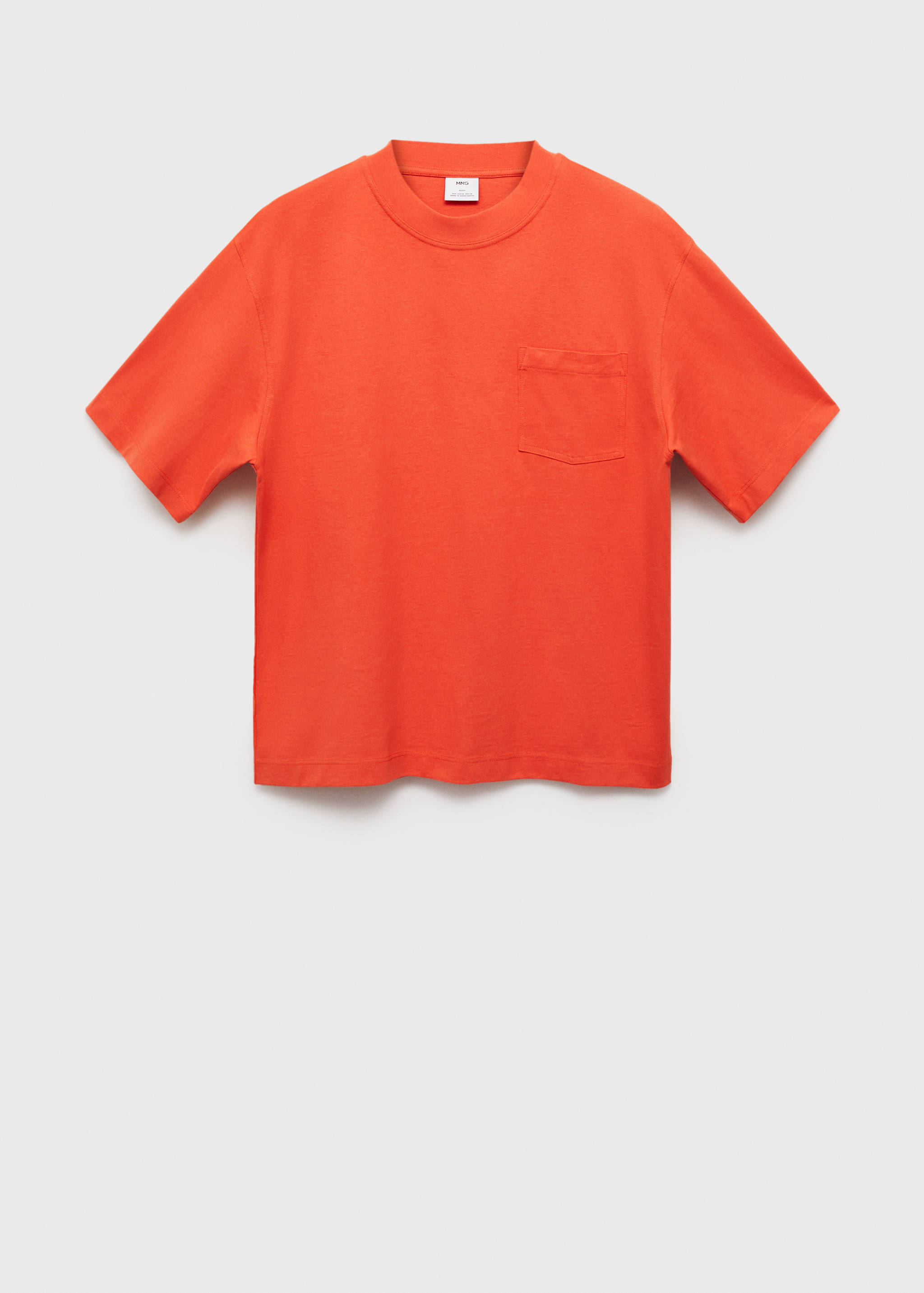 Camiseta 100% algodón boxy fit bolsillo - Artículo sin modelo