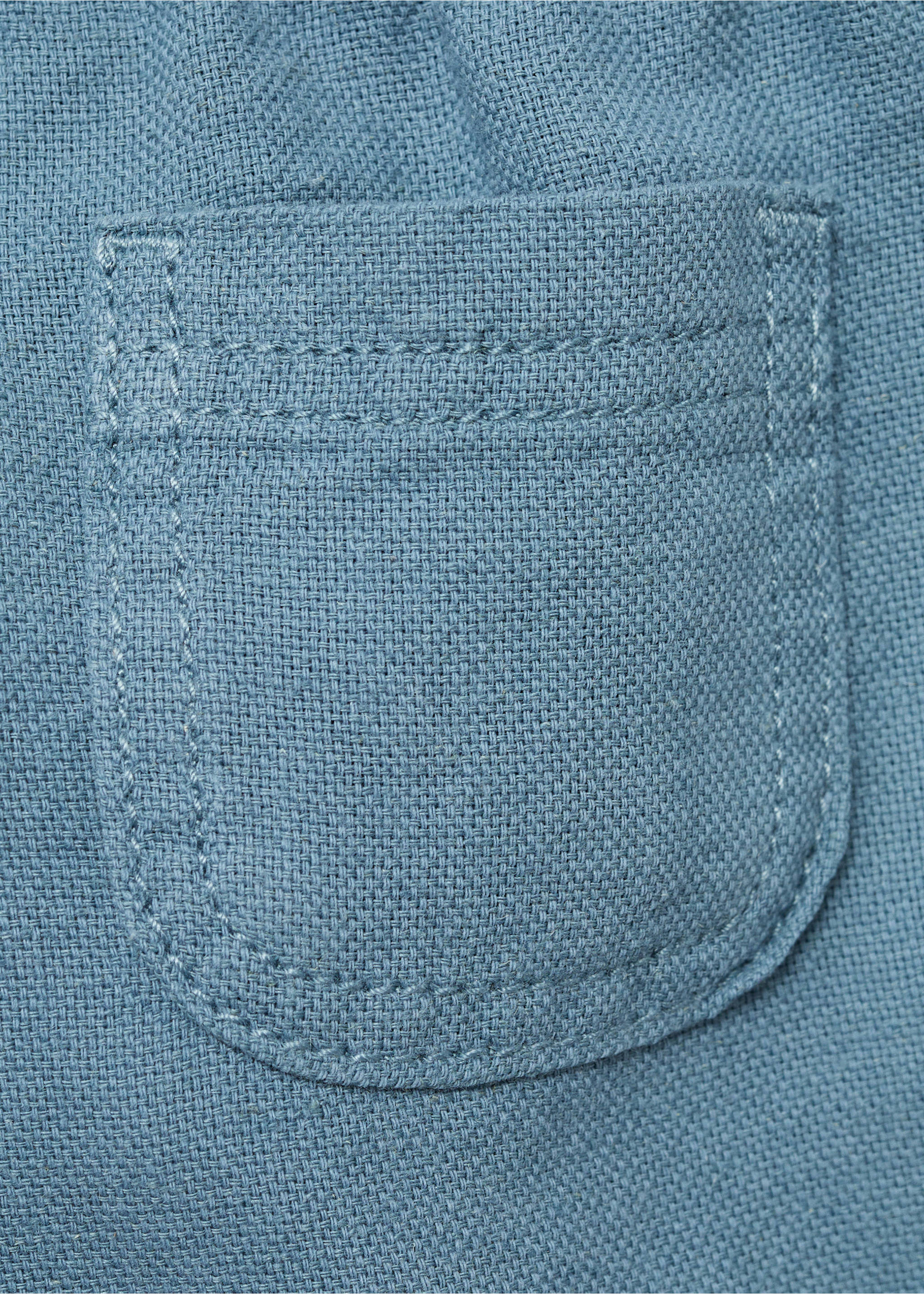 Shorts aus Leinen und Baumwolle - Detail des Artikels 0, Grün. Ref: 87005951-00.