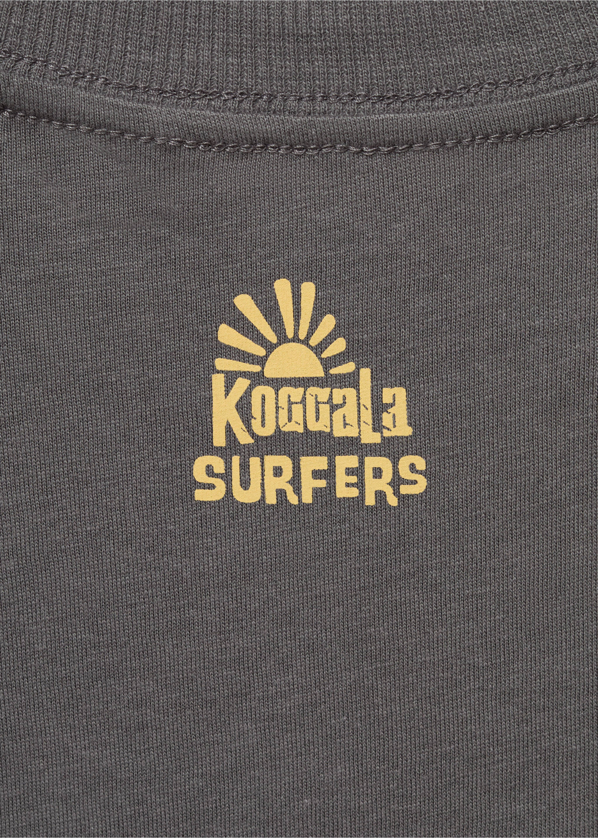 Bedrucktes Baumwoll-T-Shirt - Detail des Artikels 0, Anthrazit. Ref: 87005954-00.