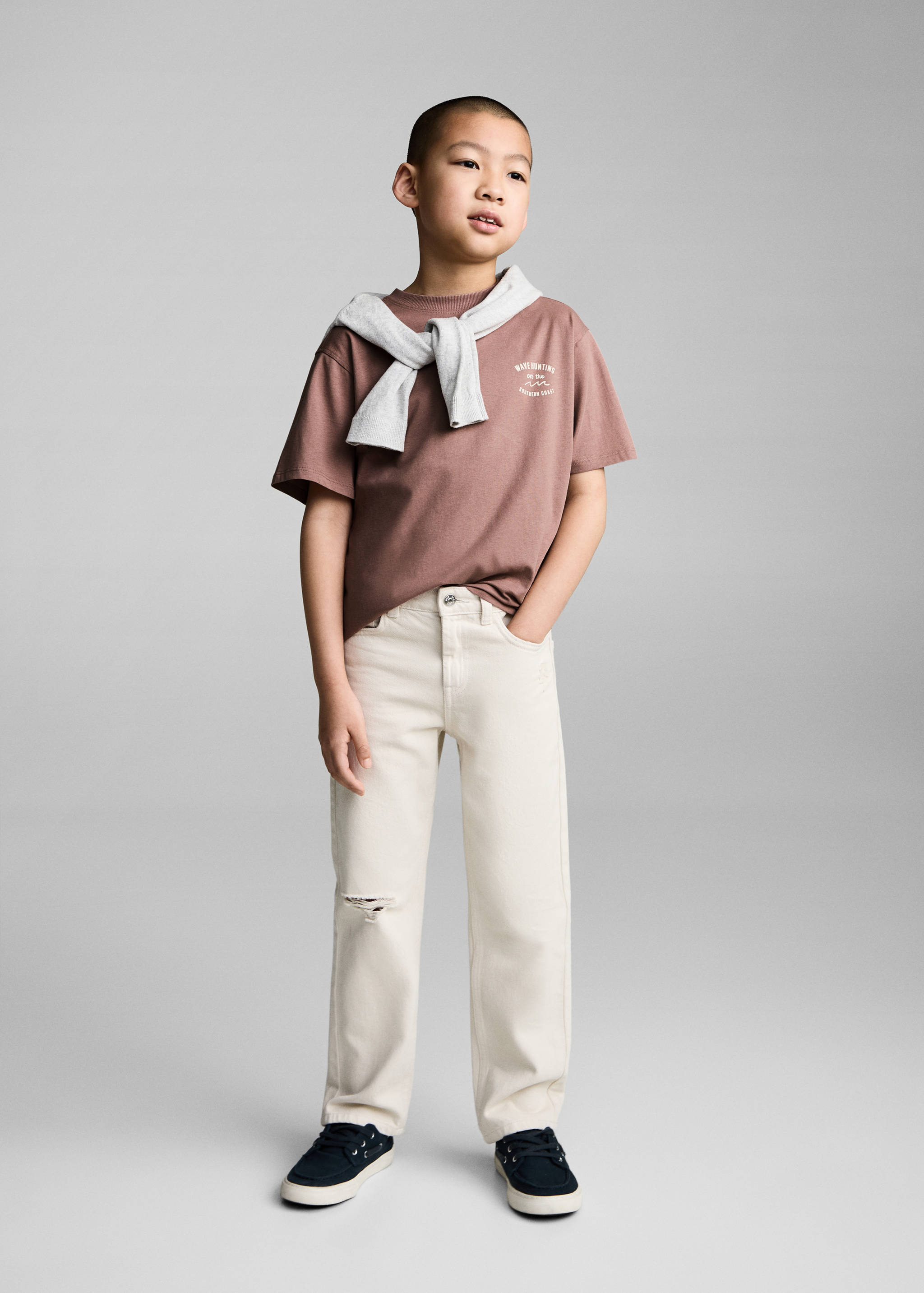 Printed cotton-blend t-shirt - General plane
