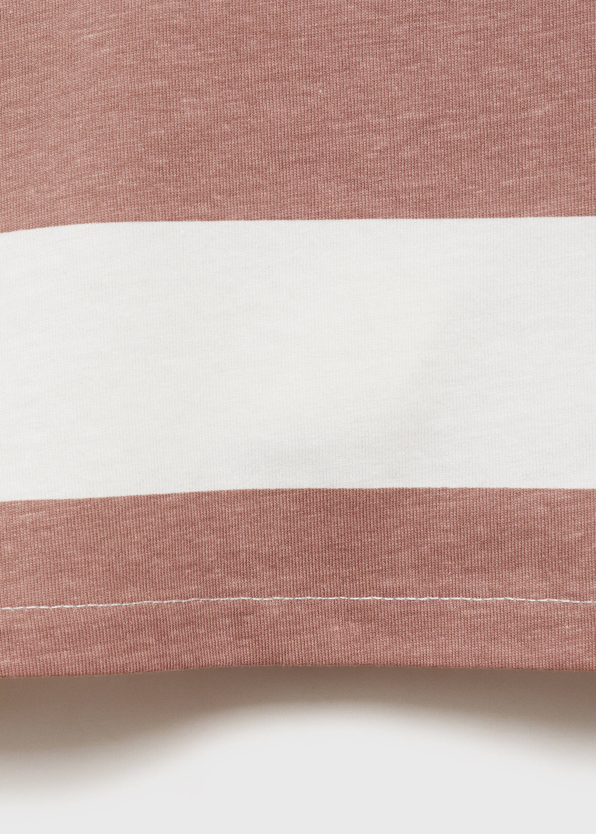 T-shirt coton à rayures - Détail de l'article 0