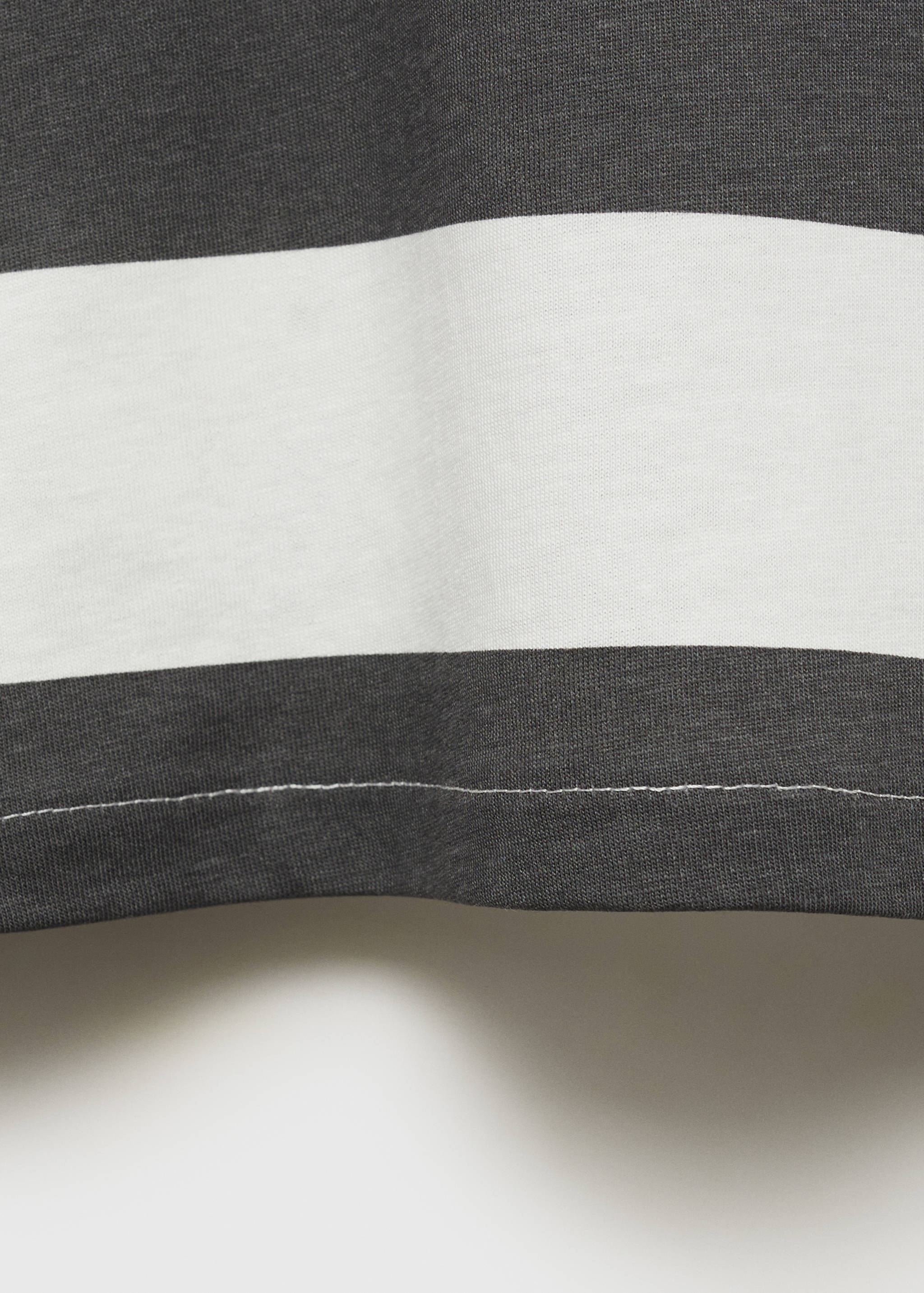 T-shirt coton à rayures - Détail de l'article 0