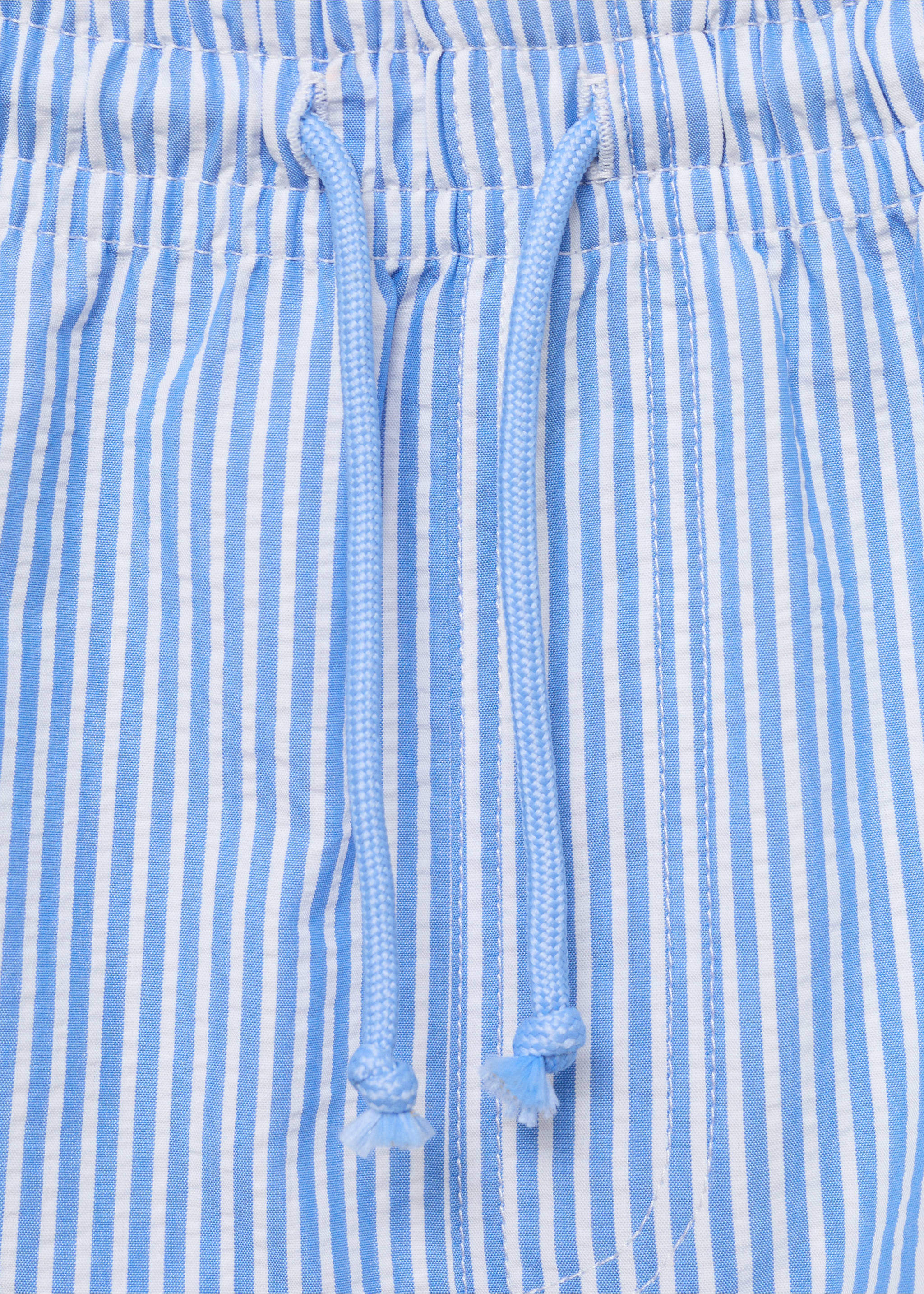Striped drawstring swimsuit - Details of the article 0, Blue. Ref: 87005957-00.