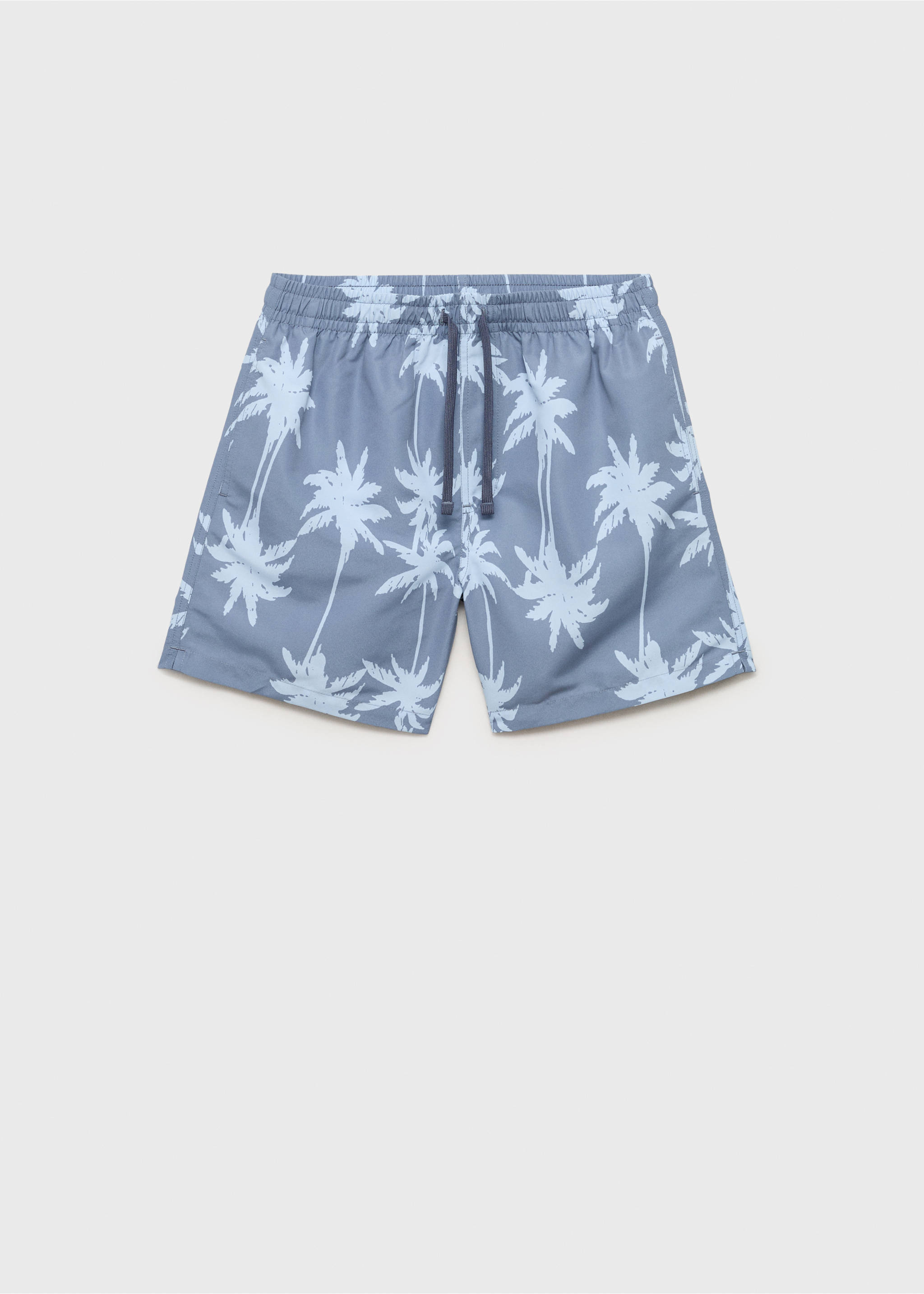 Palm trees print swimsuit trunks - Article without model, Blue. Ref: 87005958-00.
