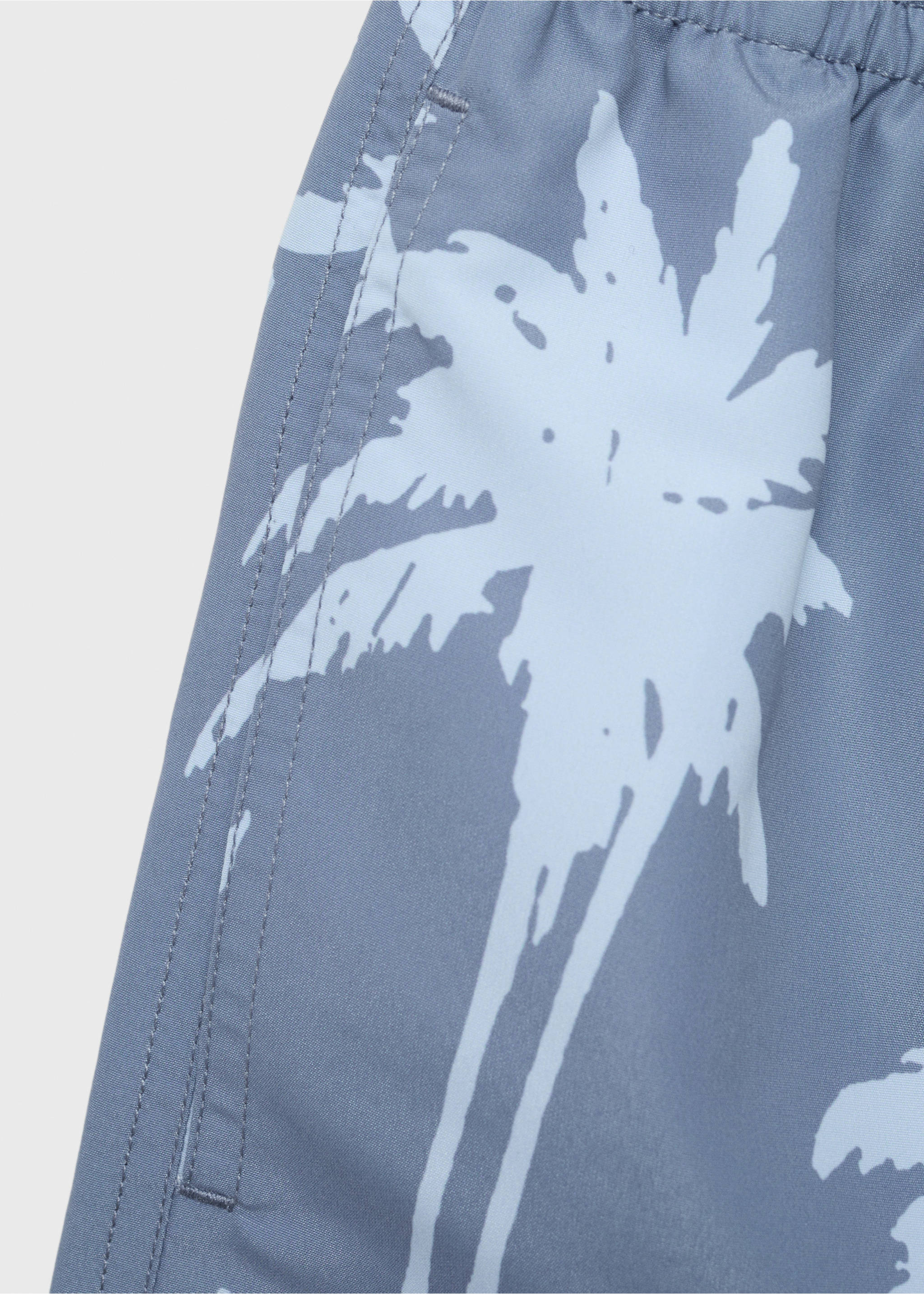 Palm trees print swimsuit trunks - Details of the article 0, Blue. Ref: 87005958-00.