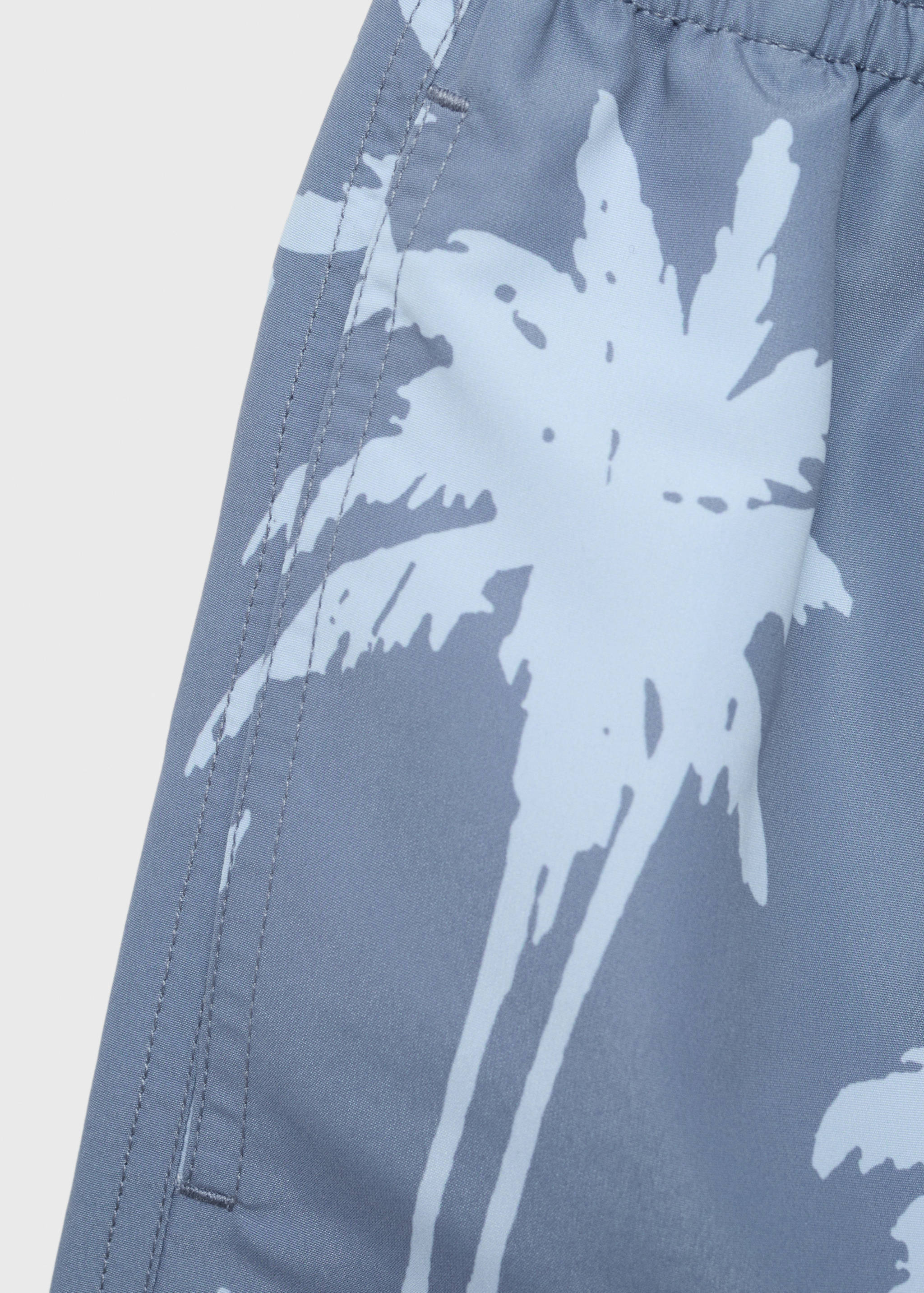 Palm trees print swimsuit trunks - Details of the article 0