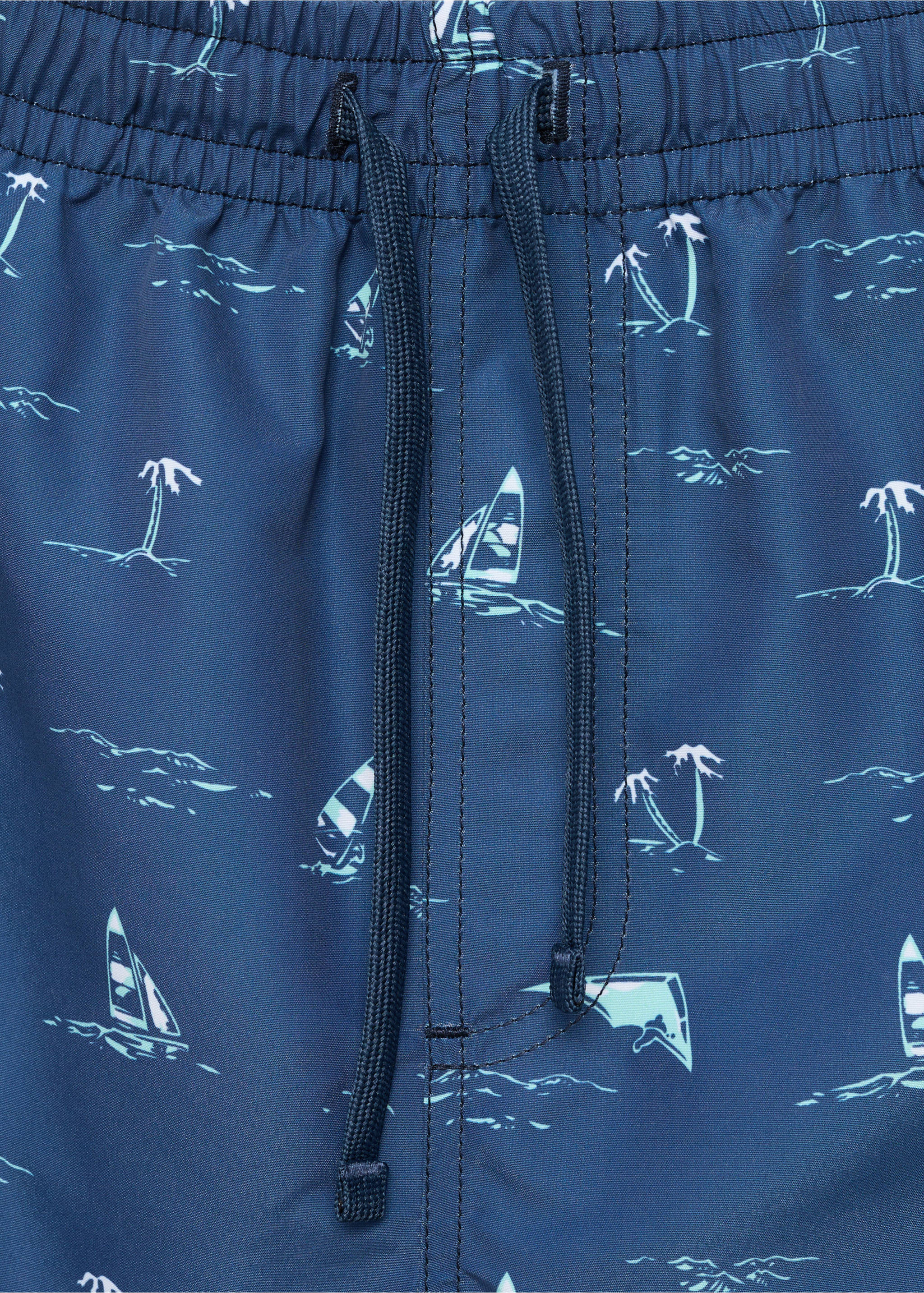 Palm trees print swimsuit trunks - Details of the article 0, Blue. Ref: 87005959-00.