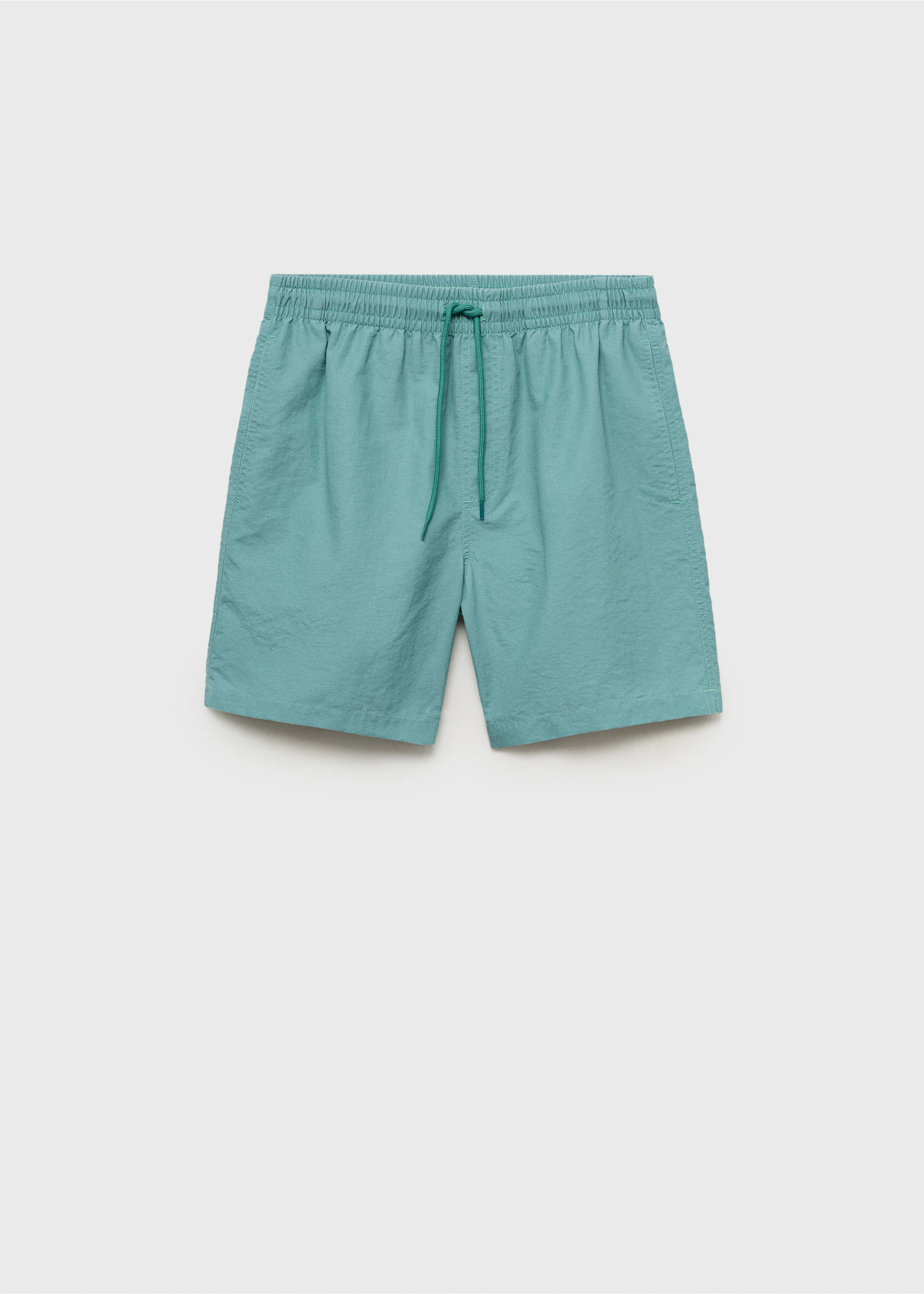 Cord plain swimming trunks - Article without model, Pastel Green. Ref: 87005960-00.