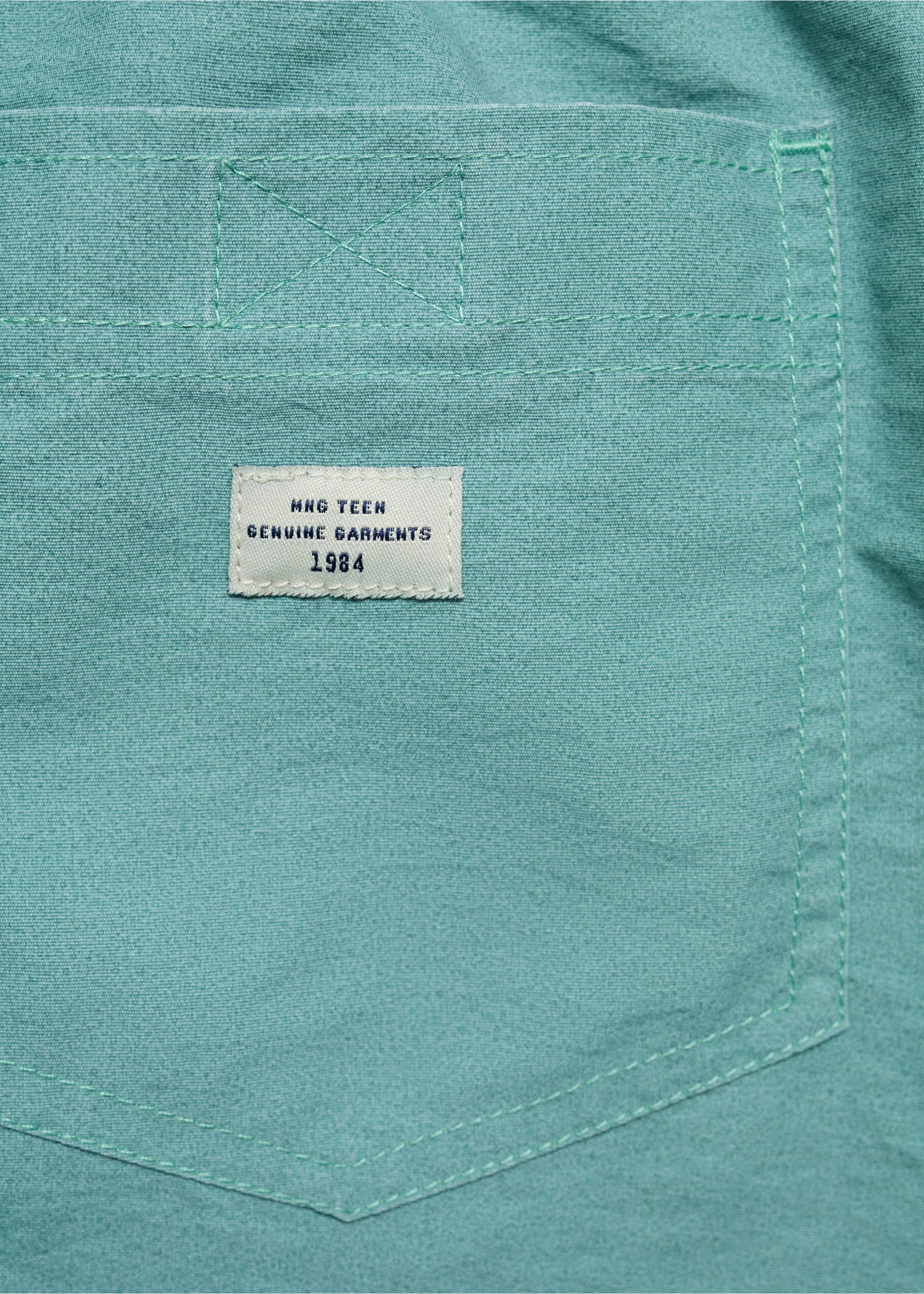 Cord plain swimming trunks - Details of the article 0, Pastel Green. Ref: 87005960-00.