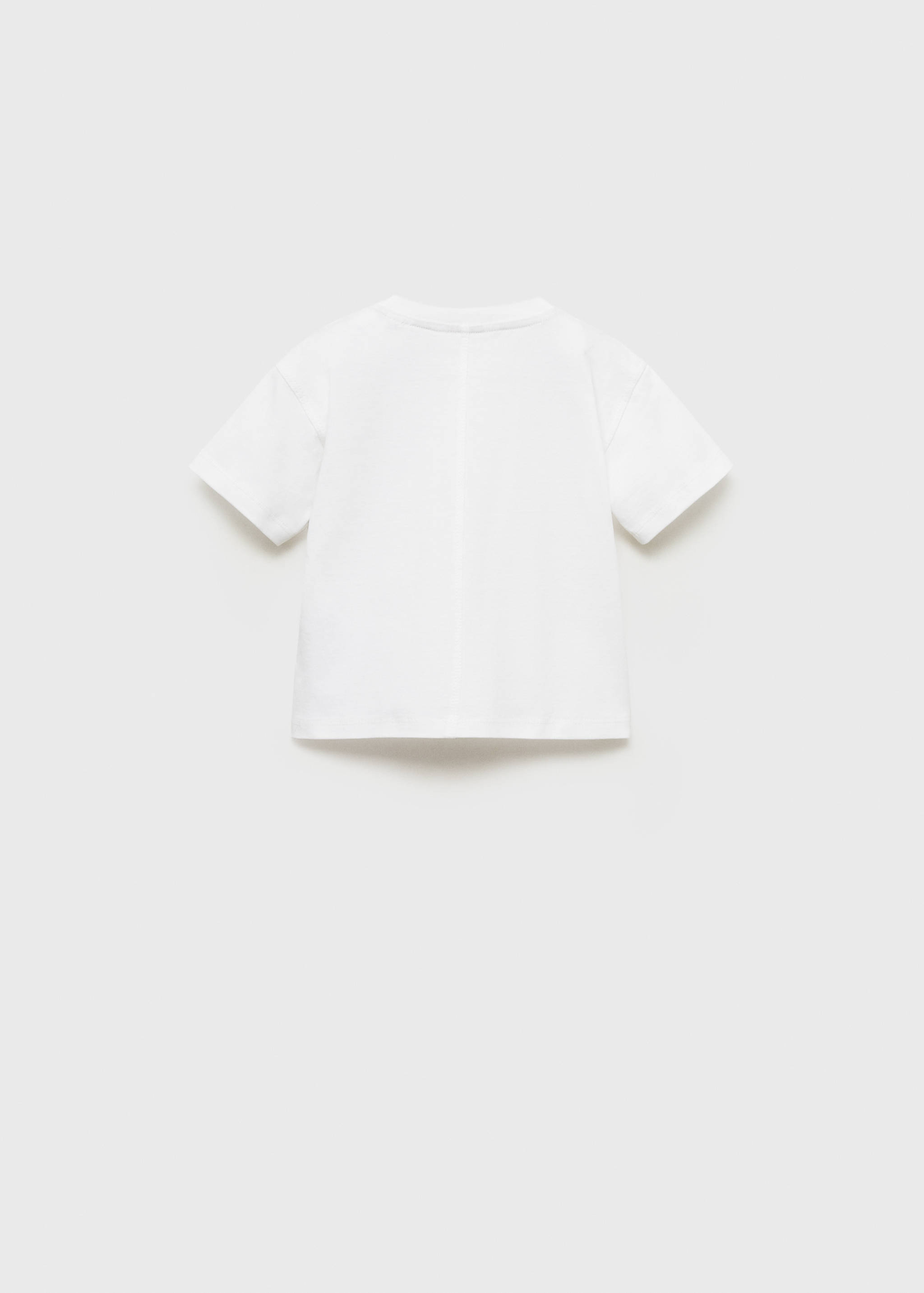 Printed cotton-blend T-shirt - Reverse of the article